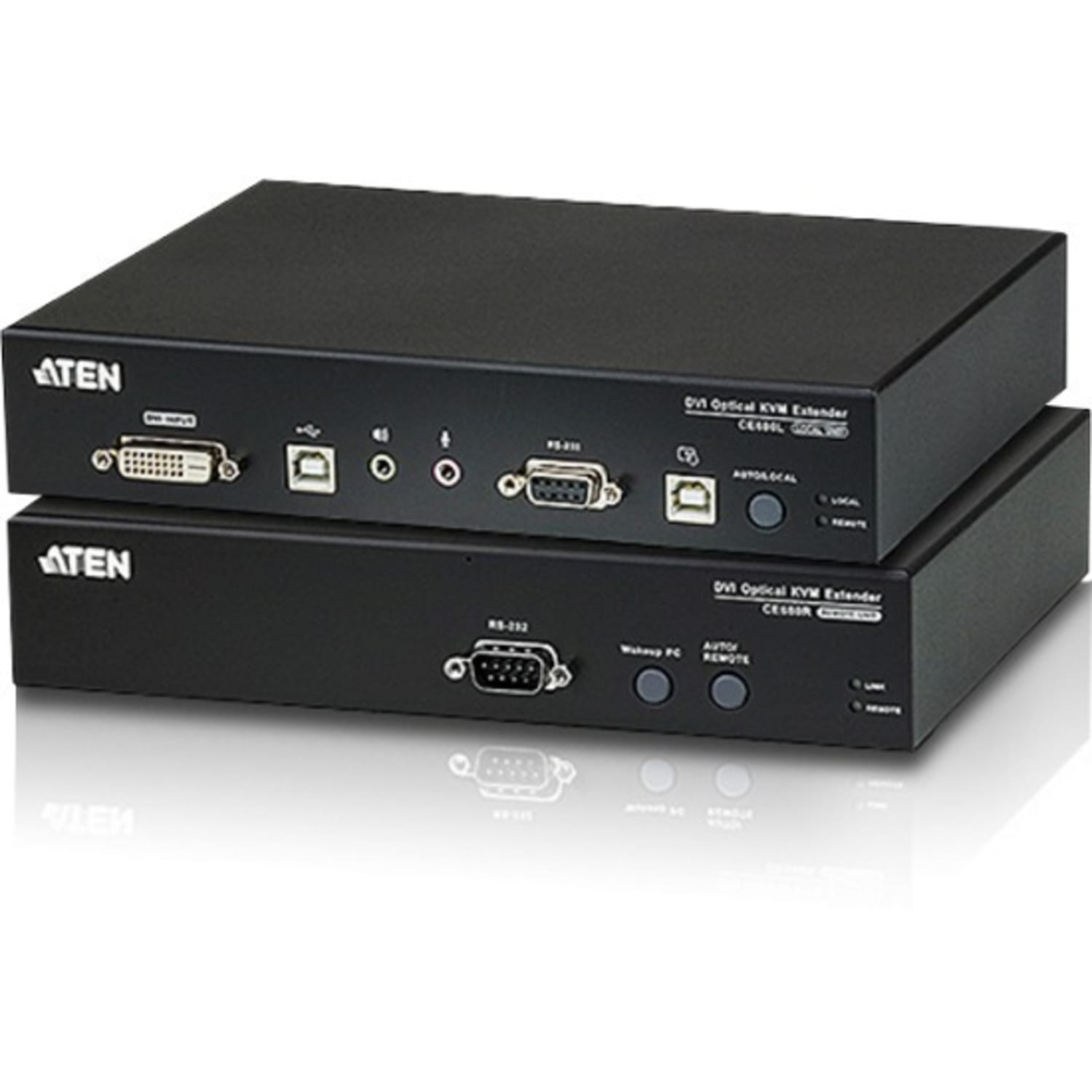 ATEN Long Distance DVI Optical KVM Extender-TAA Compliant - 1 Computer(s) - 1 Local User(s) - 1 Remote User(s) - CE690 - Image 3