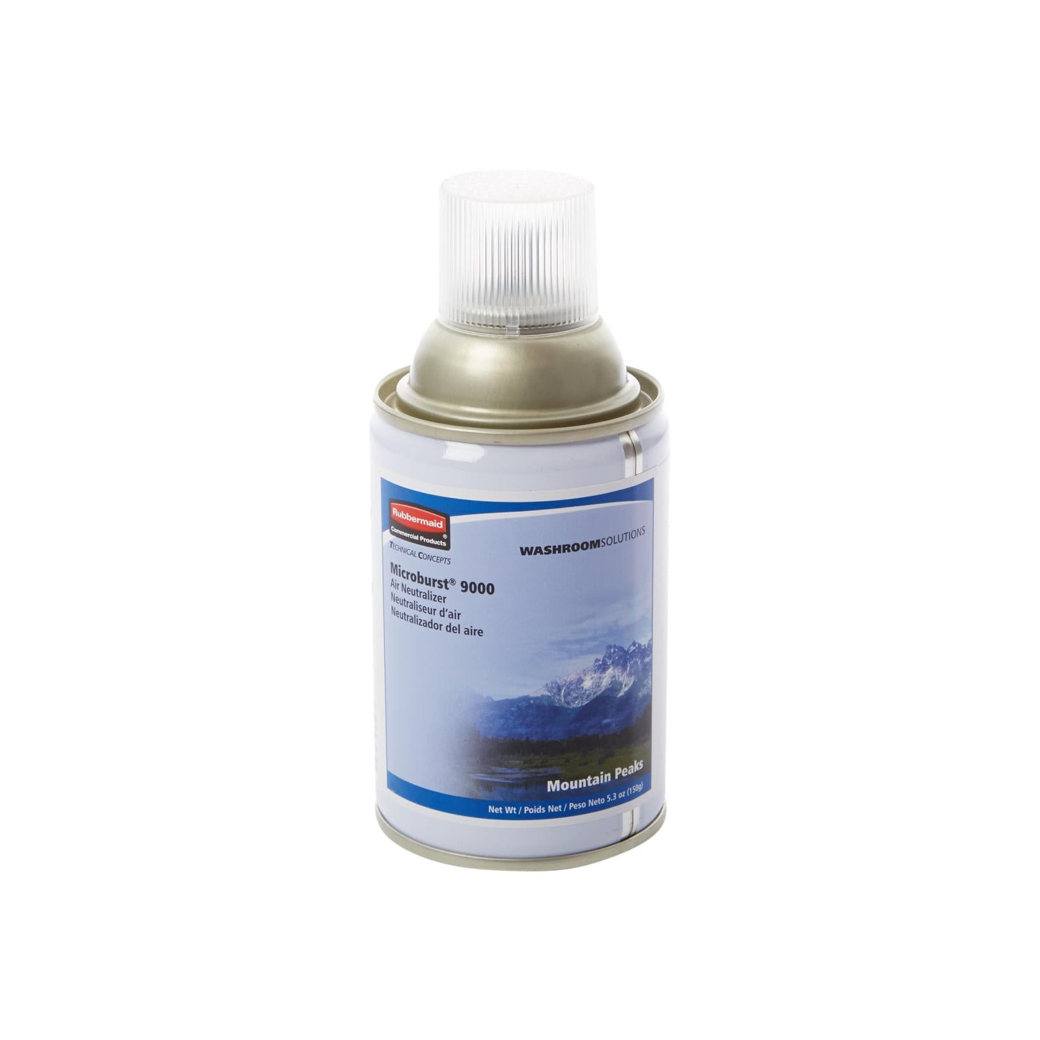 Rubbermaid Commercial TC Microburst 9000 Air Freshener Refill, Mountain Peaks, 5.3 oz Aerosol Spray, 4/Carton - Image 3