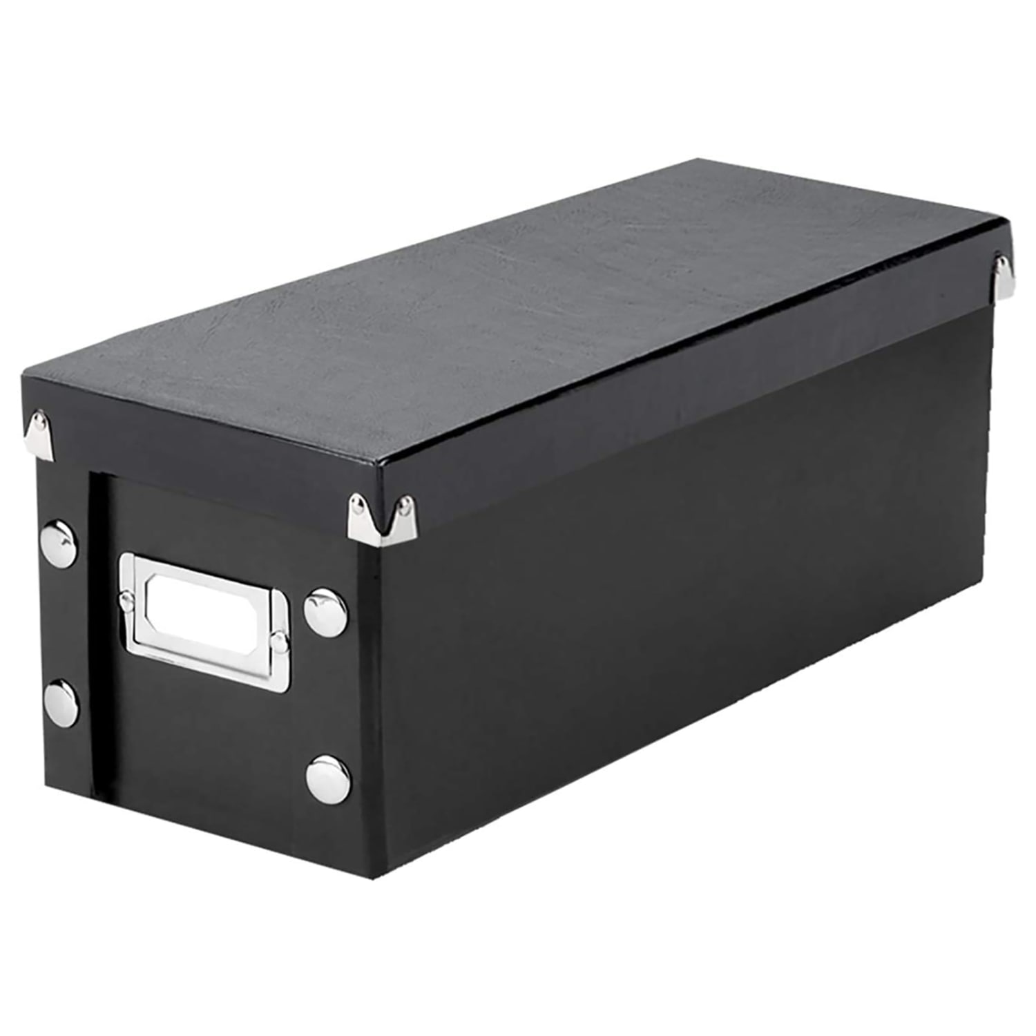 Ideastream Snap-N-Store Cardboard CD Storage Box, 2-3/4in x 6in x 14-1/4in, Black - Image 4
