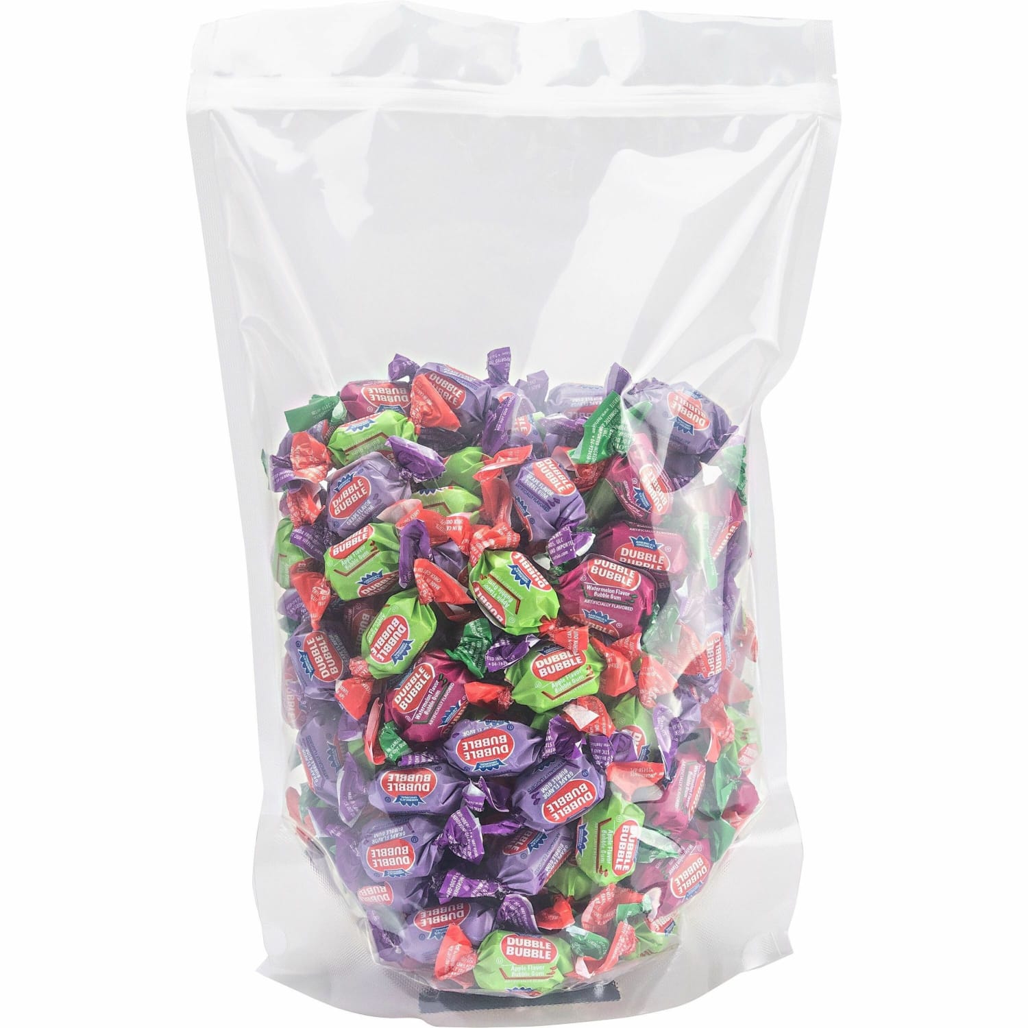 Penny Candy Dubble Bubble Gum - Grape, Watermelon, Apple - Individually Wrapped - 2.50 lb - 1 Bag - Image 4
