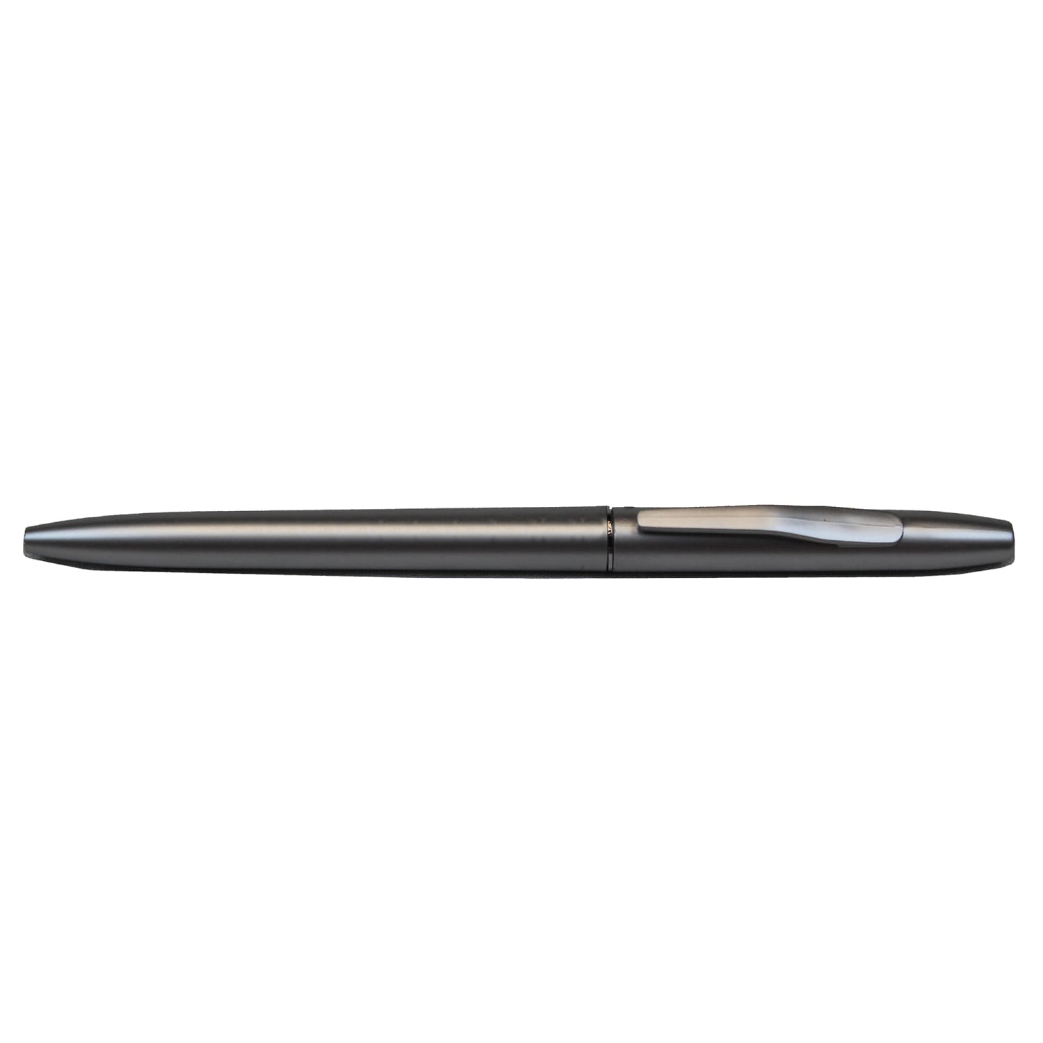 Hospitality Source Plastic Twist Pens, Medium Ball Point, 1.0 mm, Silver Barrels, Black Ink, Set Of 500 Pens