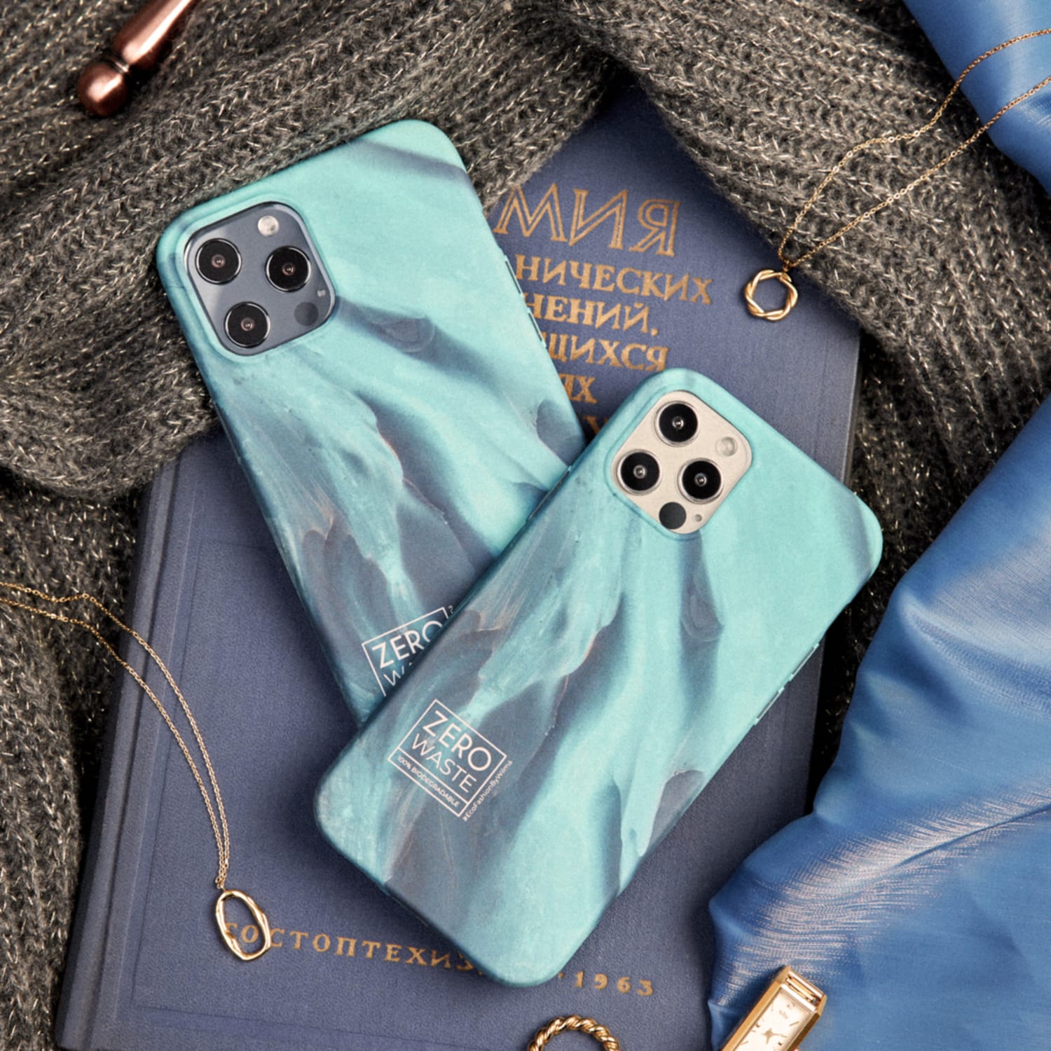 Zero Waste Movement Phone Case for Apple iPhone 12 Mini, Glacier, AEN100012 - Image 5