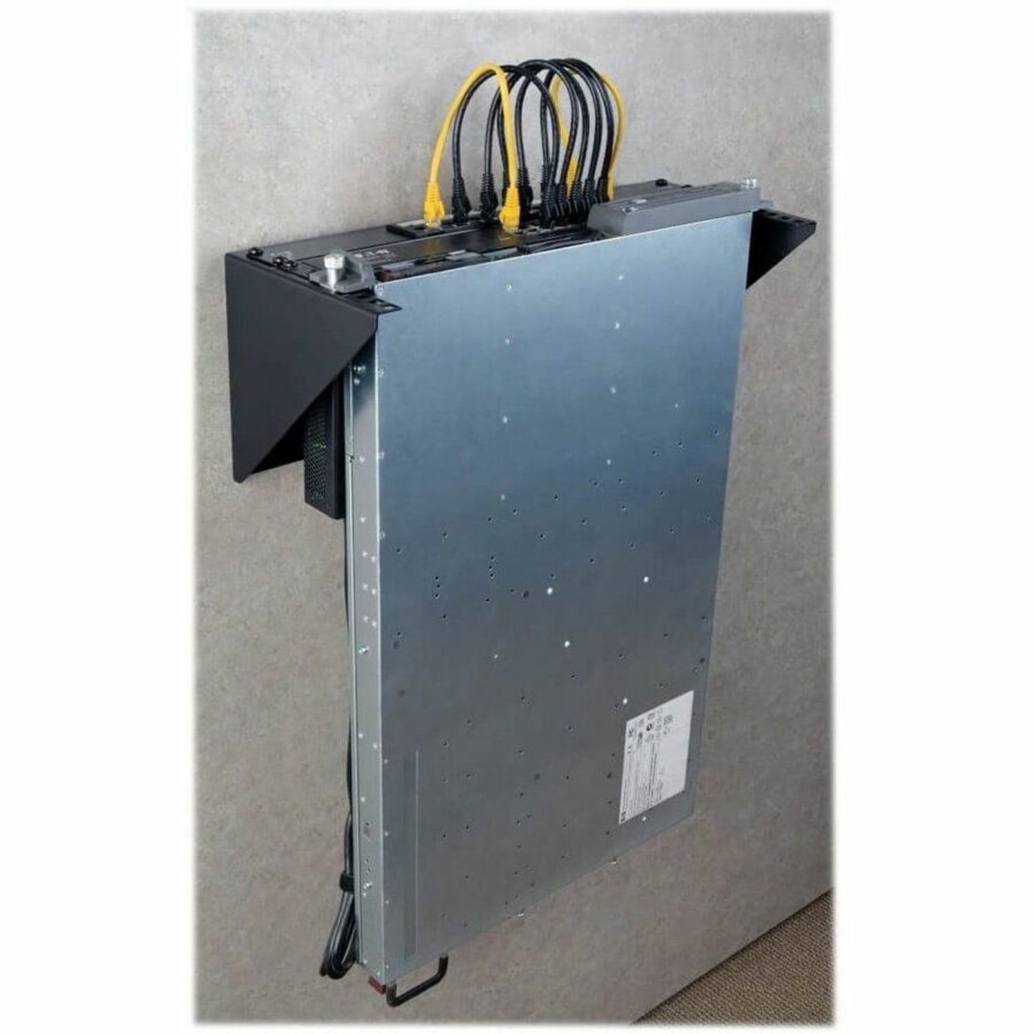 Eaton Tripp Lite Series Wallmount Rack 2U Vertical Rack Bracket 175lb Capacity - Mounting bracket - wall mountable - black - 2U - 19in - Image 4