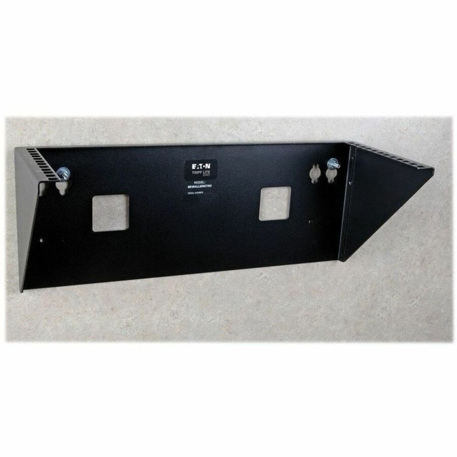 Eaton Tripp Lite Series Wallmount Rack 2U Vertical Rack Bracket 175lb Capacity - Mounting bracket - wall mountable - black - 2U - 19in - Image 6