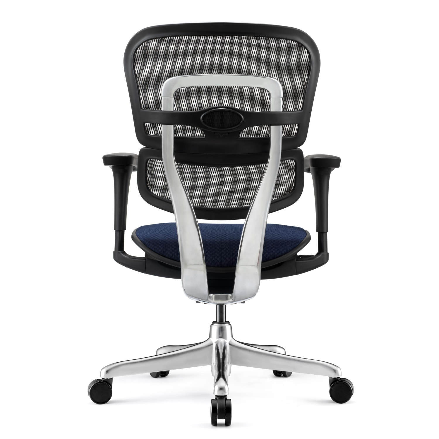 WorkPro 12000 V2 Series Ergonomic Mesh/Fabric High-Back Office Chair, Navy/Black, BIFMA Compliant - Image 5