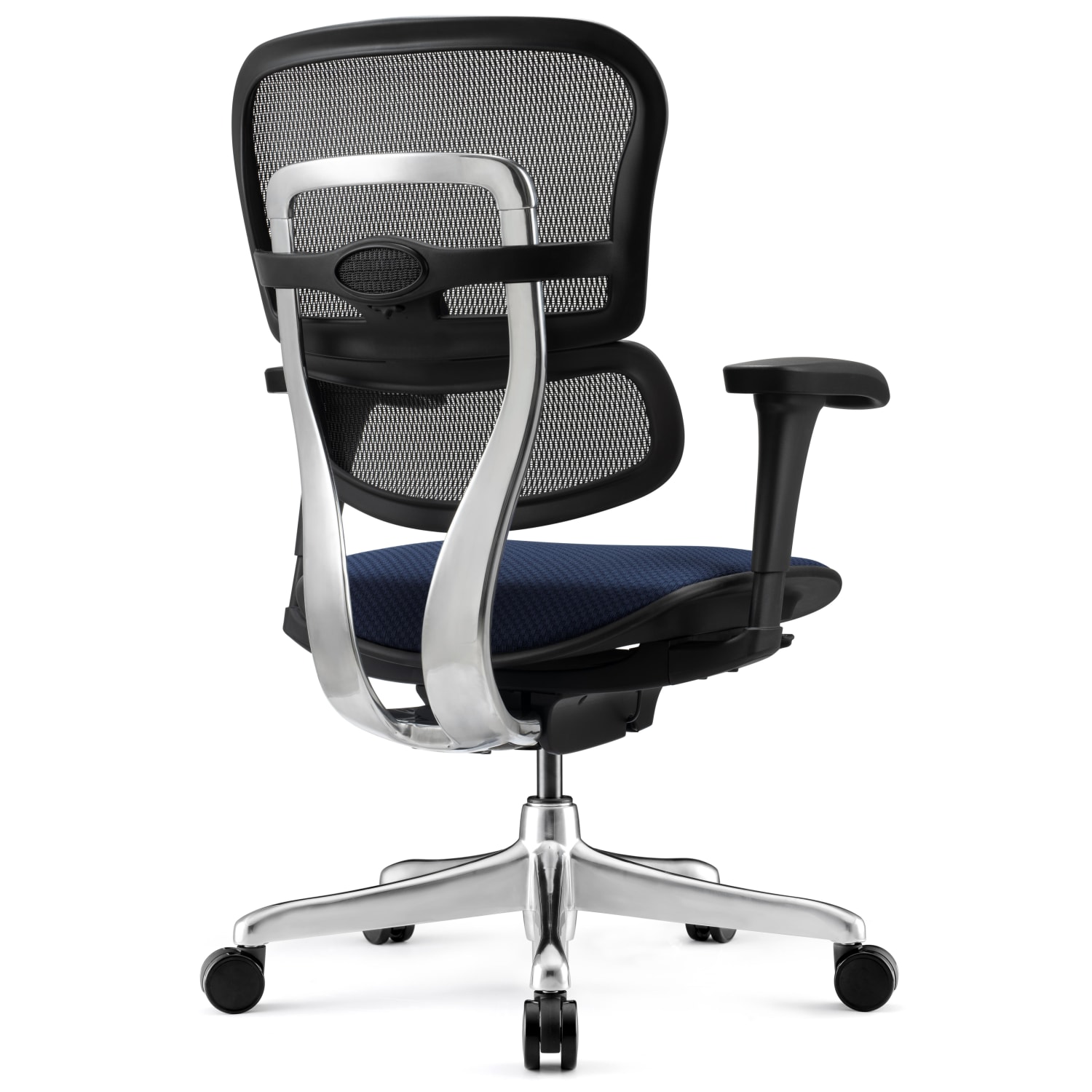 WorkPro 12000 V2 Series Ergonomic Mesh/Fabric High-Back Office Chair, Navy/Black, BIFMA Compliant - Image 6