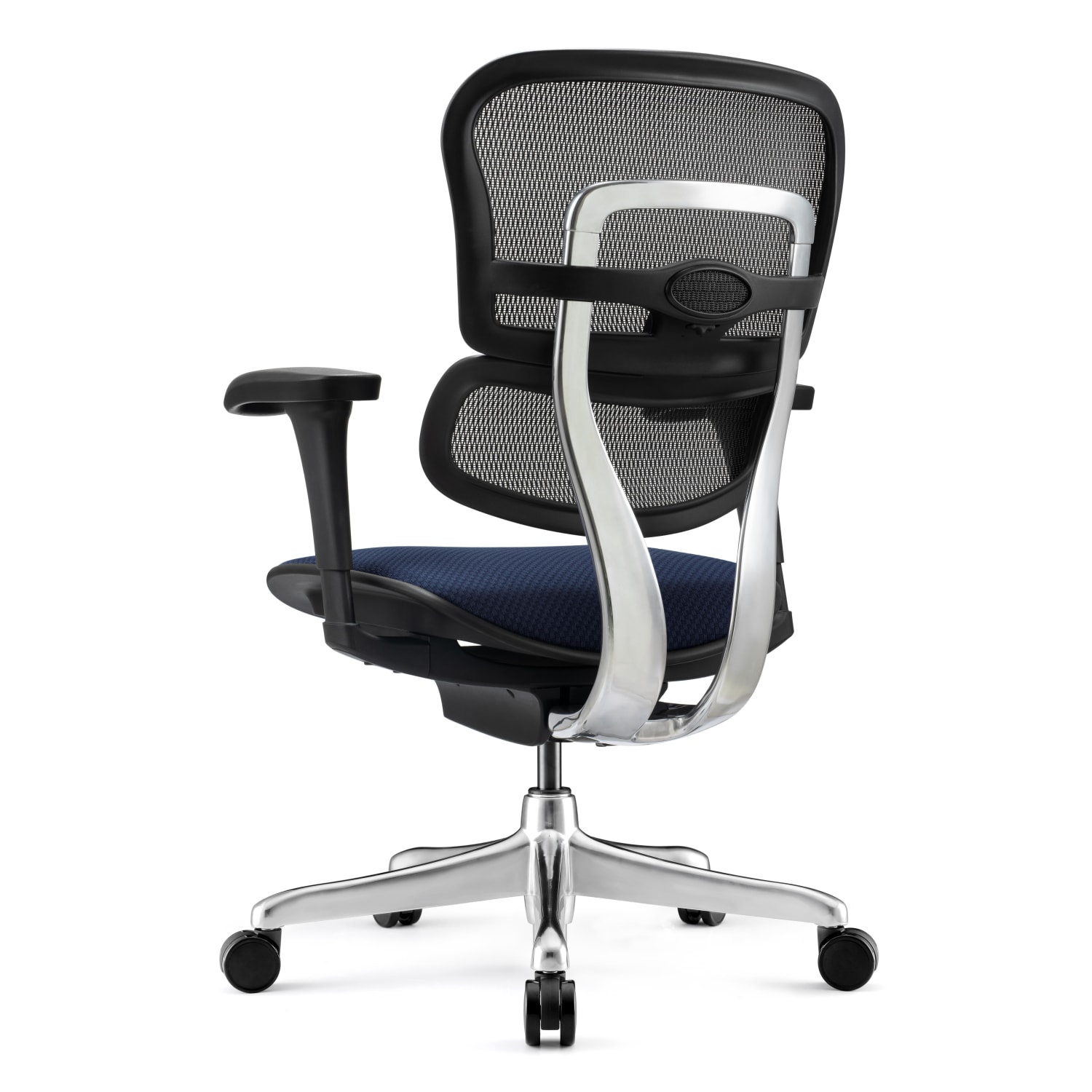 WorkPro 12000 V2 Series Ergonomic Mesh/Fabric High-Back Office Chair, Navy/Black, BIFMA Compliant - Image 7