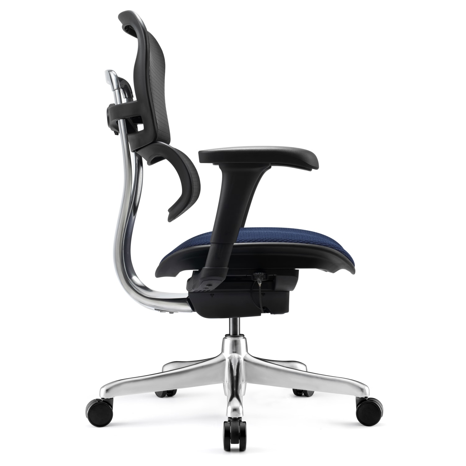 WorkPro 12000 V2 Series Ergonomic Mesh/Fabric High-Back Office Chair, Navy/Black, BIFMA Compliant - Image 8