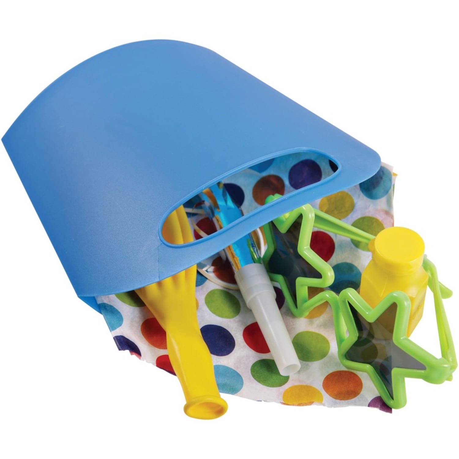 Deflecto Antimicrobial Kids Mini Tote Blue - External Dimensions: 8in Width x 5.4in Depth x 2in Height - Plastic - Blue - For Art Supplies, Crayon - 1 Each - Image 4