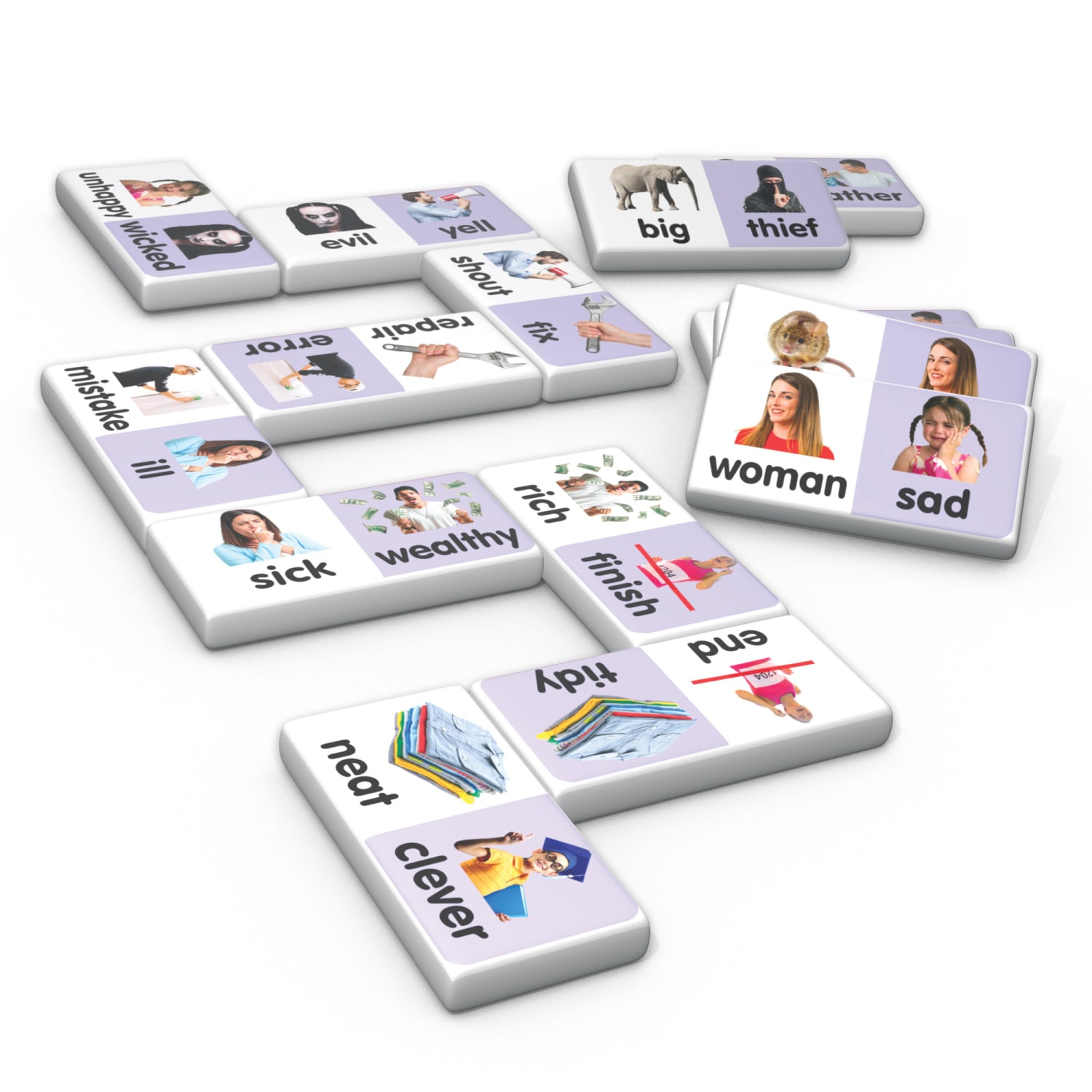 Junior Learning Synonyms Match & Learn Dominoes, Pack Of 2 - Image 5