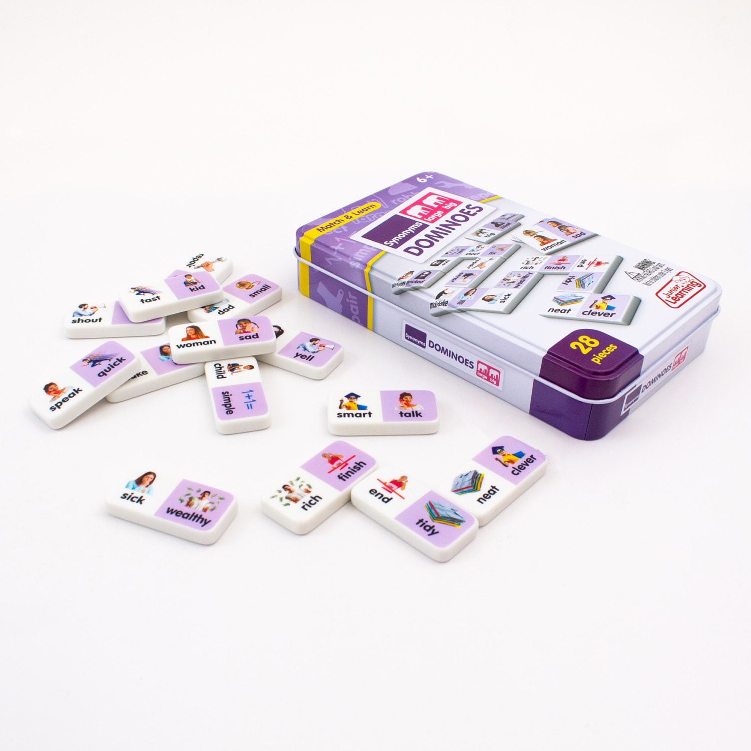 Junior Learning Synonyms Match & Learn Dominoes, Pack Of 2 - Image 6