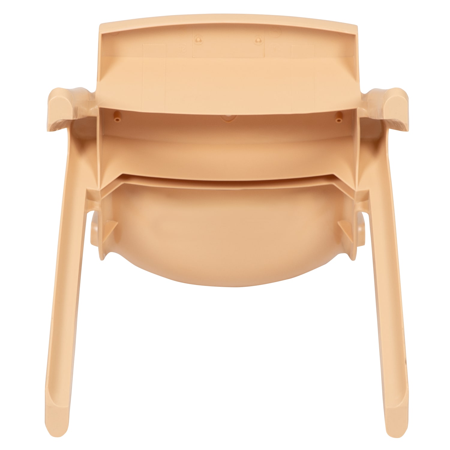Flash Furniture Plastic Stackable School Chairs With 12in Seat Height, Natural, Set Of 2 Chairs - Image 13