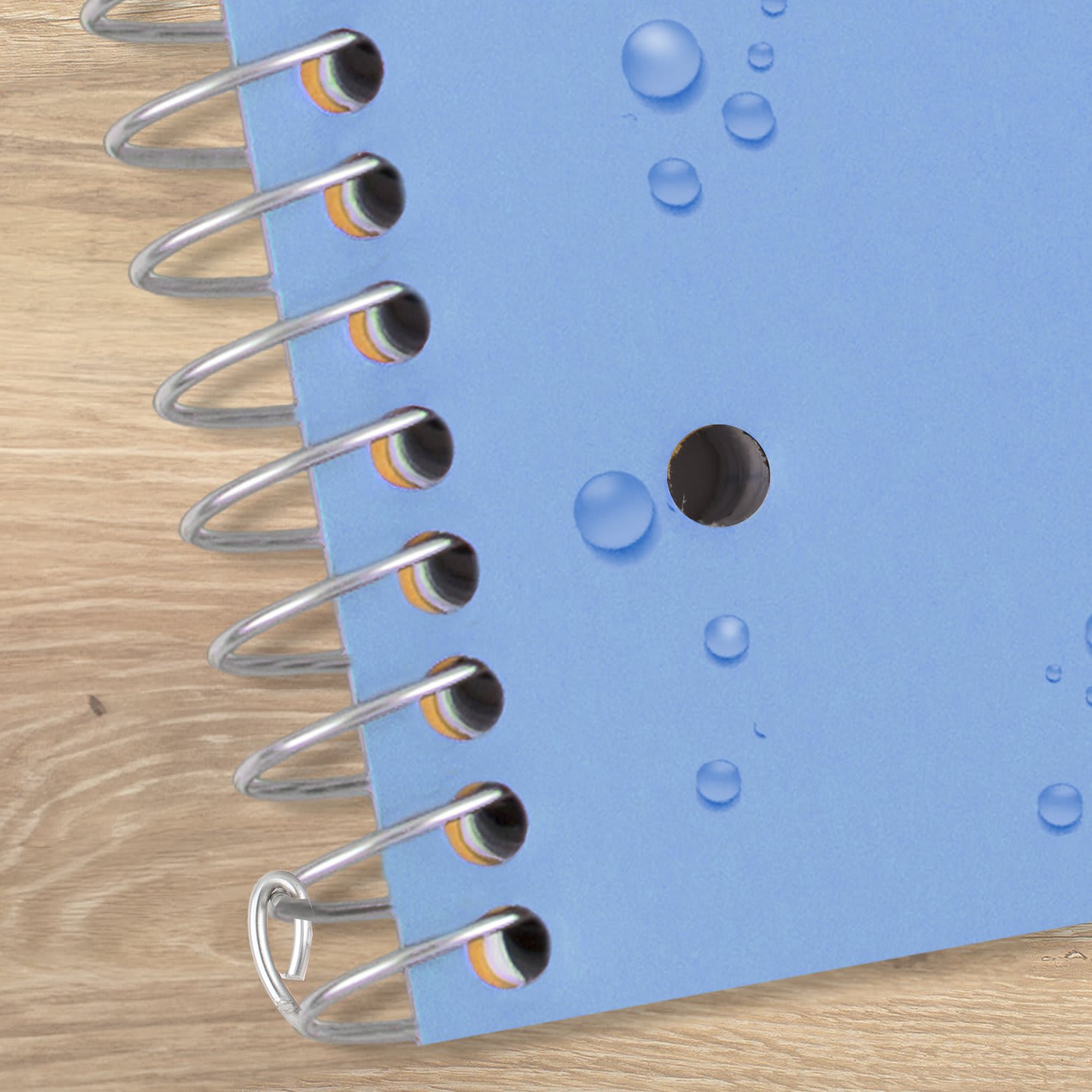 Five Star Wire-Bound Notebook, 8-1/2in x 11in, 5 Subject, College Ruled, 200 Sheets, Pacific Blue - Image 4