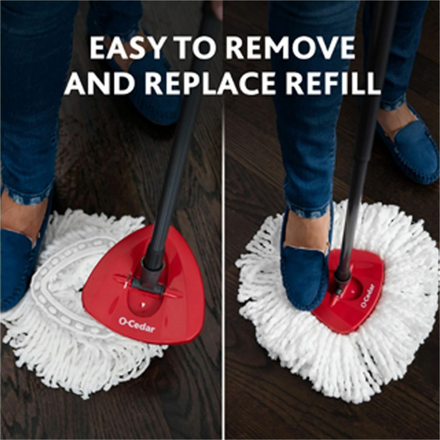 O-Cedar EasyWring Spin Mop Refill - MicroFiber - Multi - 1 Each - Image 3