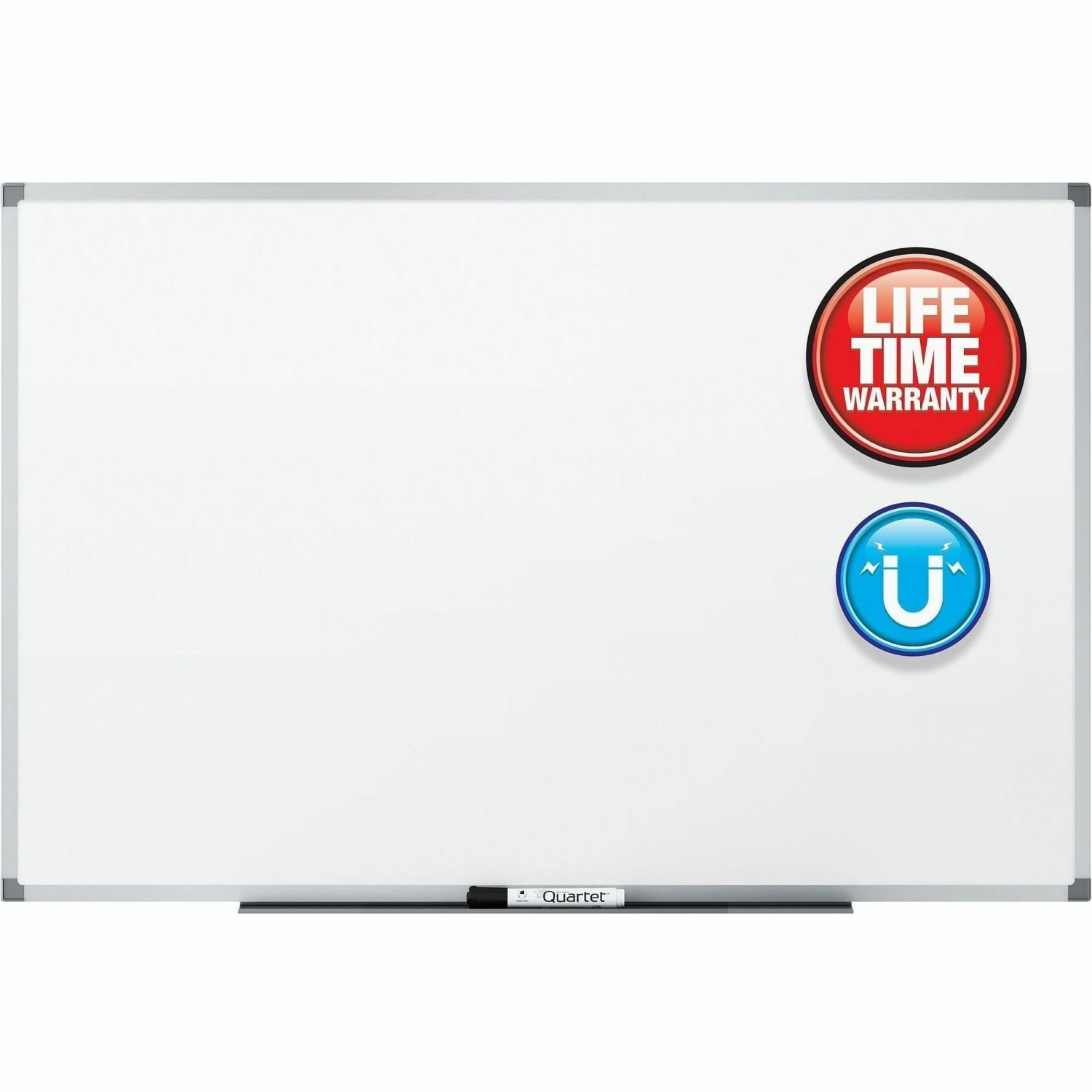 Quartet Standard DuraMax Porcelain Magnetic Dry-Erase Whiteboard, 96in x 48in, Aluminum Frame With Silver Finish - Image 3