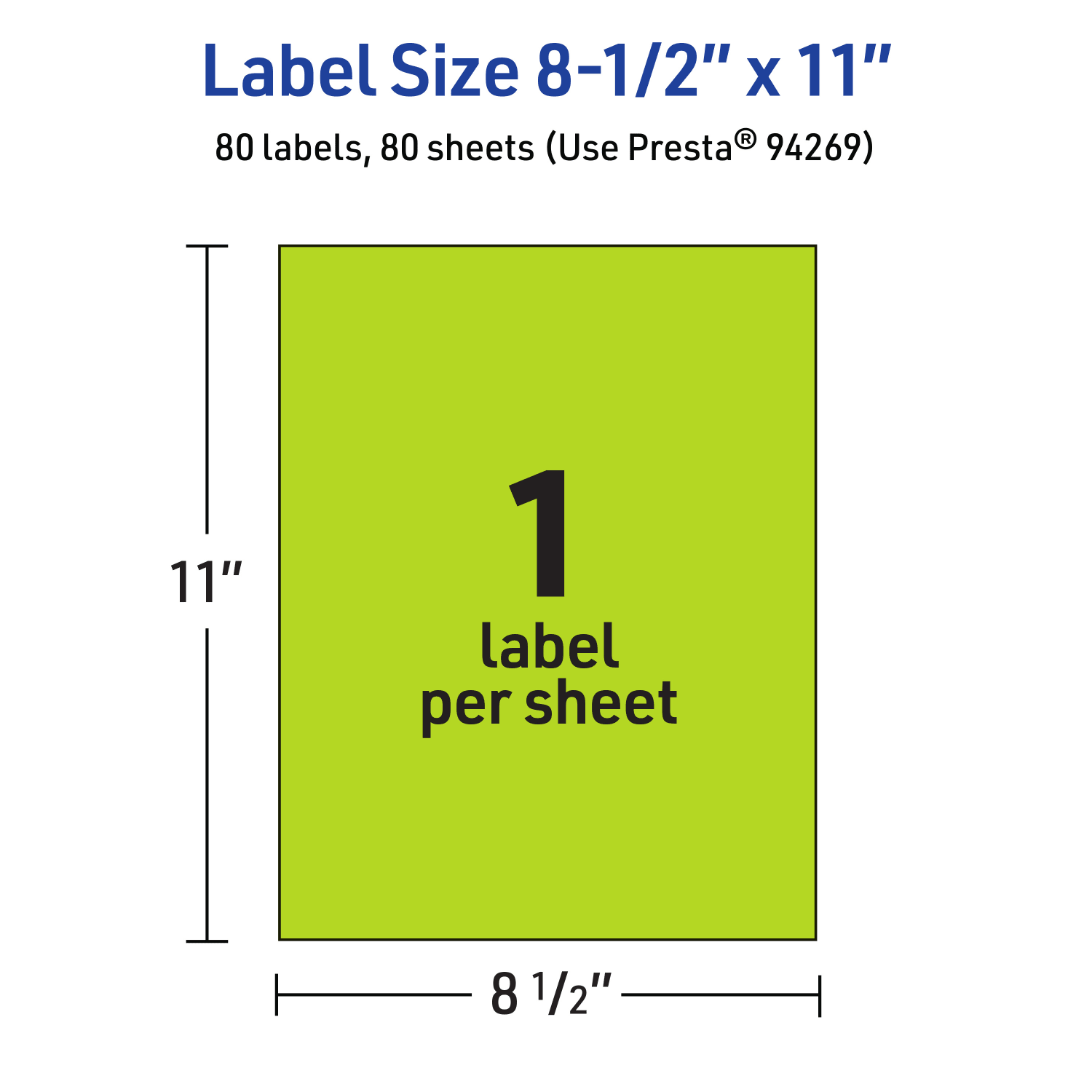 Avery Printable Sticker Paper, 94269-BGP80, Rectangle, 8-1/2in x 11in, Matte Bright Green, Pack of 80 - Image 6