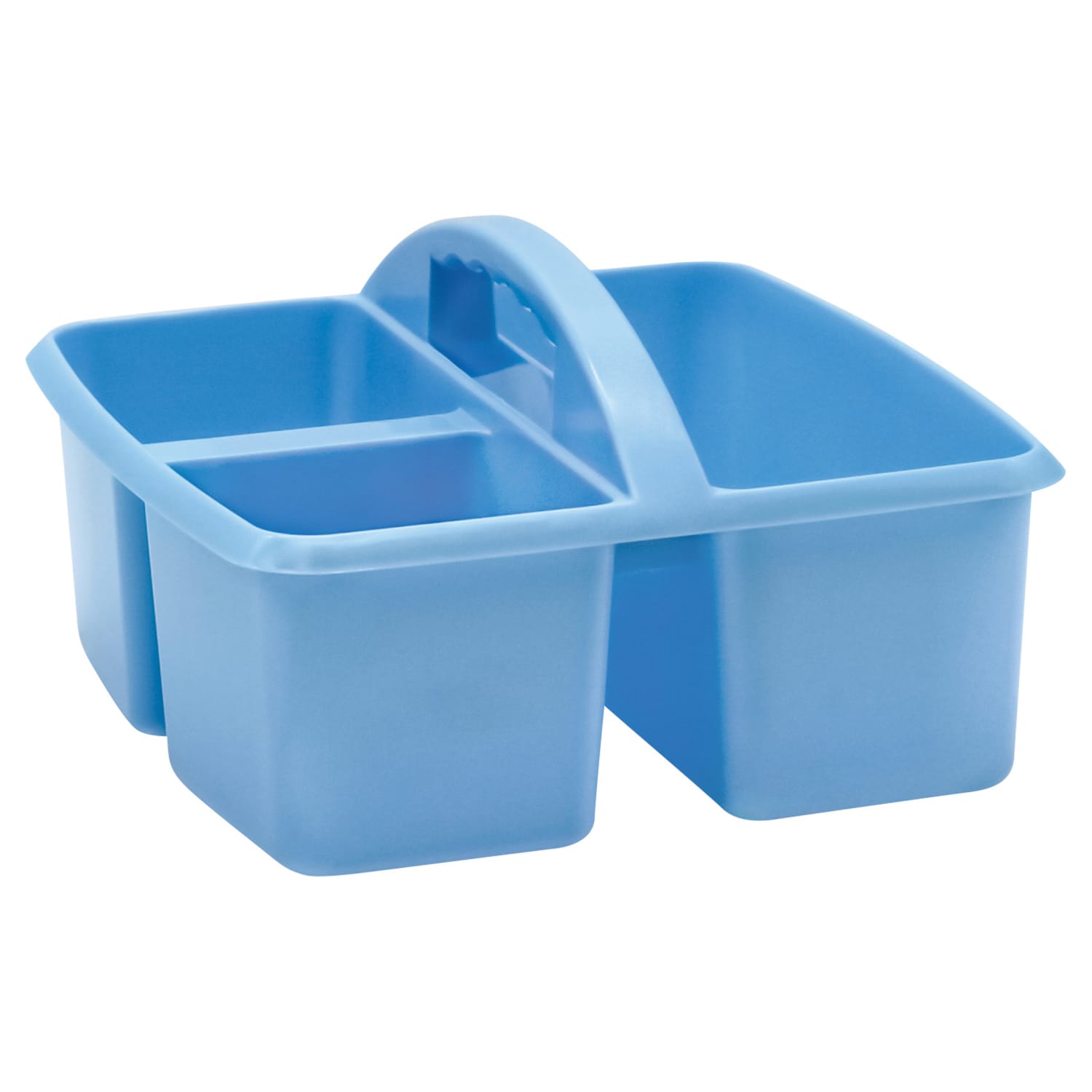Teacher Created Resources Plastic Storage Caddies, 5-1/4inH x 9-1/4inW x 9inD, Light Blue, Pack Of 6 Caddies - Image 3