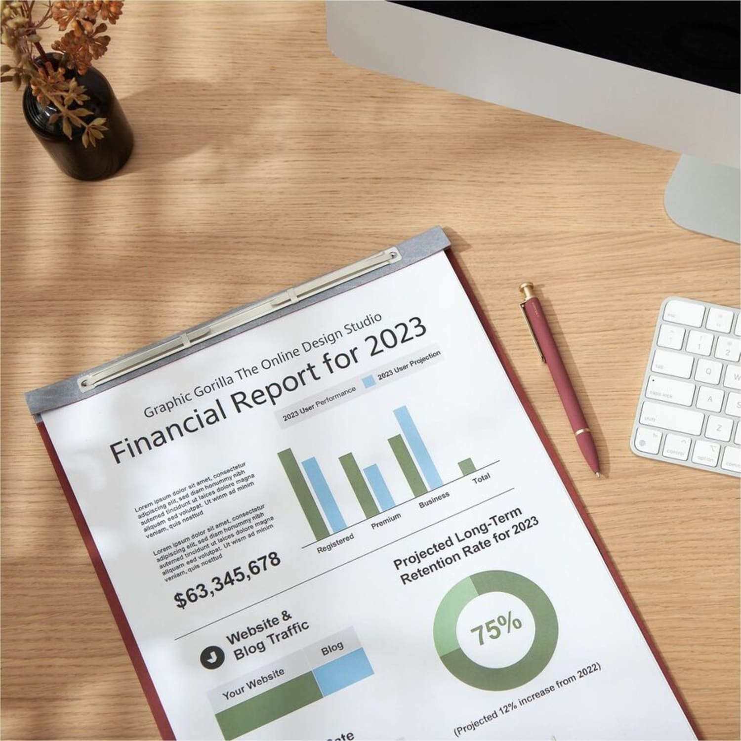 Smead Ledger Recycled Report Cover - 3in Folder Capacity - 11in x 17in - 350 Sheet Capacity - 3in Expansion - 1 Fastener(s) - Pressboard - Red - 60% - 1 Each - Image 3