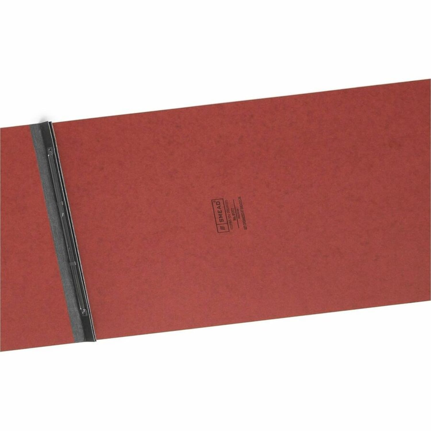 Smead Ledger Recycled Report Cover - 3in Folder Capacity - 11in x 17in - 350 Sheet Capacity - 3in Expansion - 1 Fastener(s) - Pressboard - Red - 60% - 1 Each - Image 4