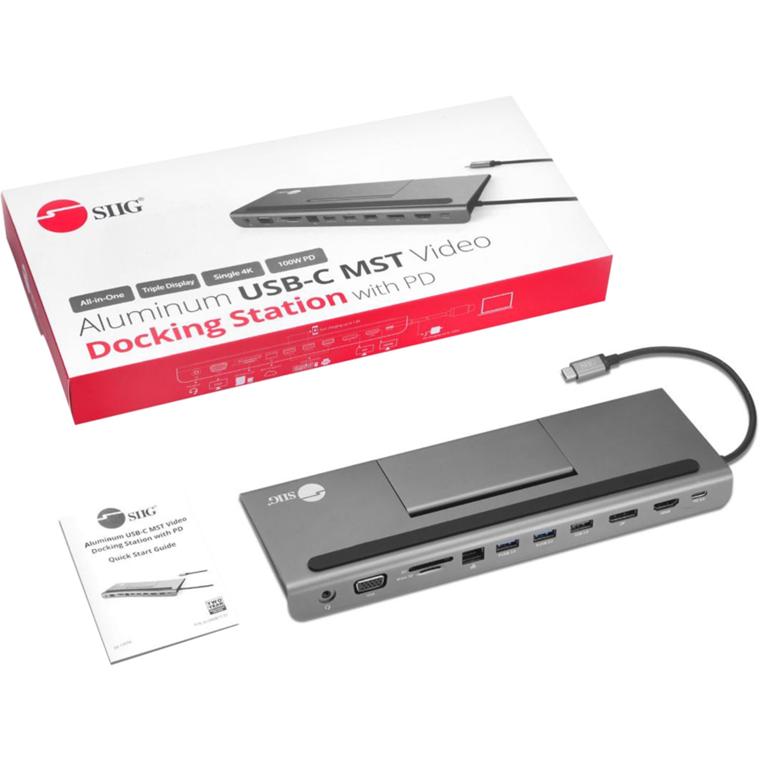 SIIG Aluminum USB-C MST Video Docking Station - Image 3