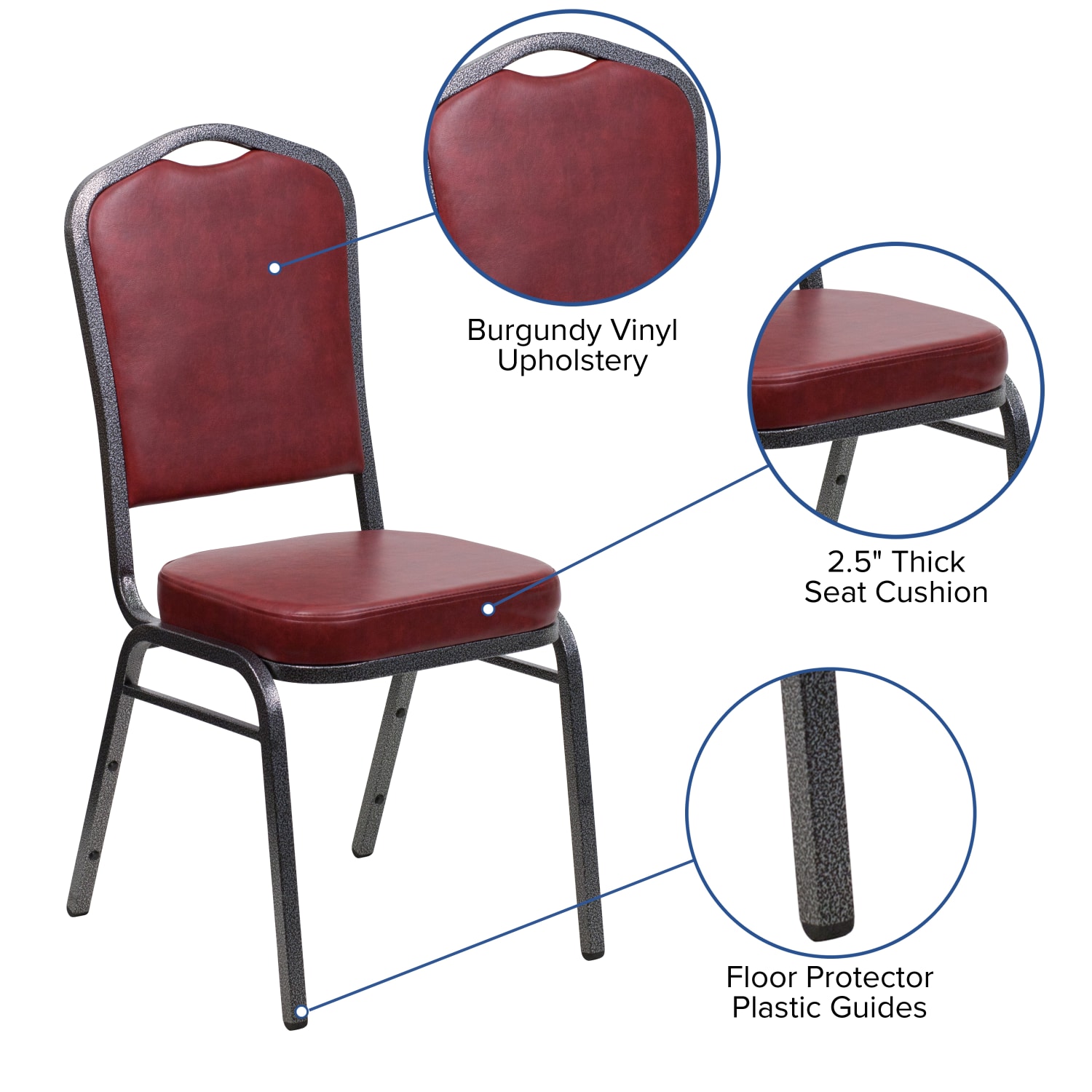 Flash Furniture HERCULES Series Crown Back Stacking Banquet Chair BurgundySilver Vein PopularChairscom Flash Furniture HERCULES Series Crown Back Stacking Banquet Chair BurgundySilver Vein PopularChairscom