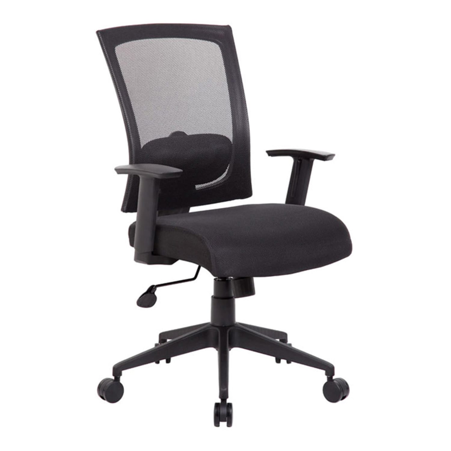 Boss Office Products Mesh-Back Task Chair, Black/Gray