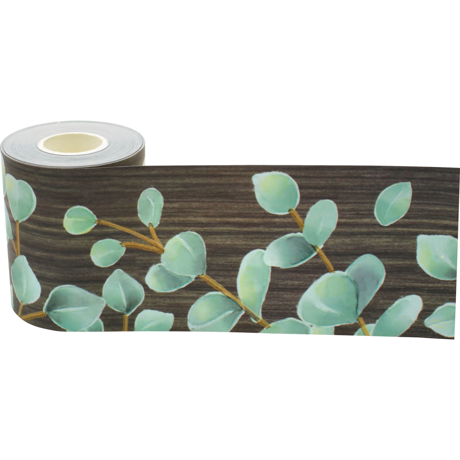 Teacher Created Resources Straight Rolled Border Trim, Eucalyptus, 50' Per Roll, Pack Of 3 Rolls - Image 3
