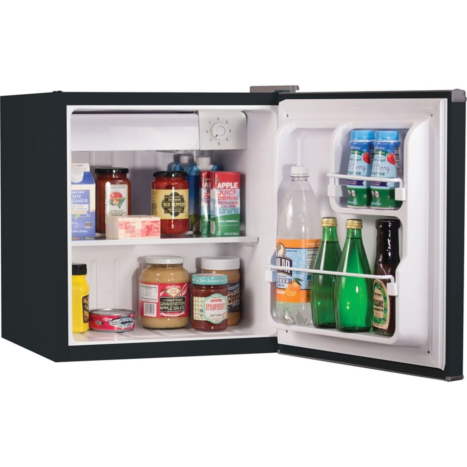Black+Decker BCRK17B 1.7 Cubic-ft Refrigerator/Freezer (Black) - 1.70 ft3 - Reversible - Black - Image 5
