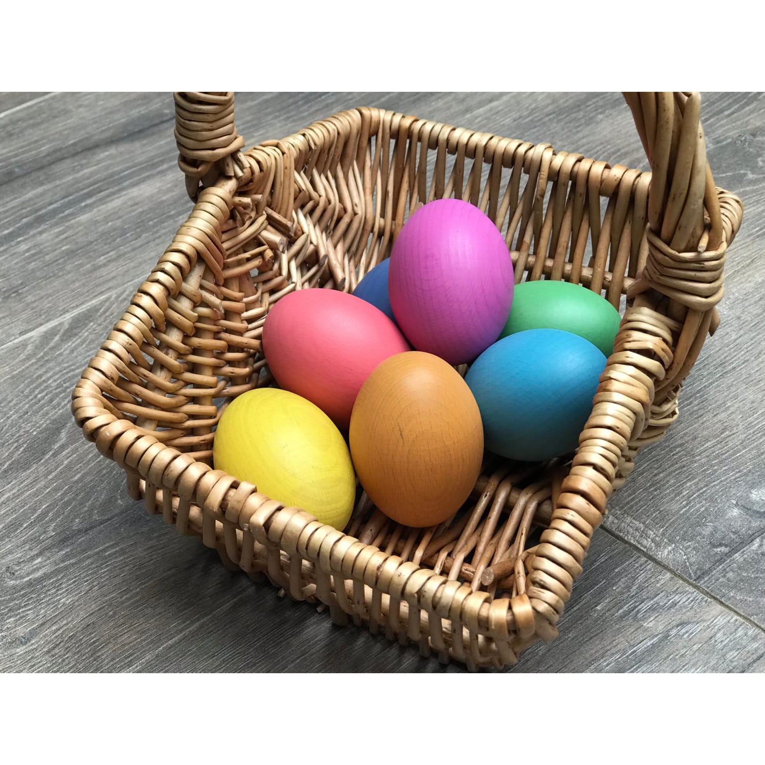 TickiT Rainbow Wooden Eggs, Set Of 7 Colors - Image 5
