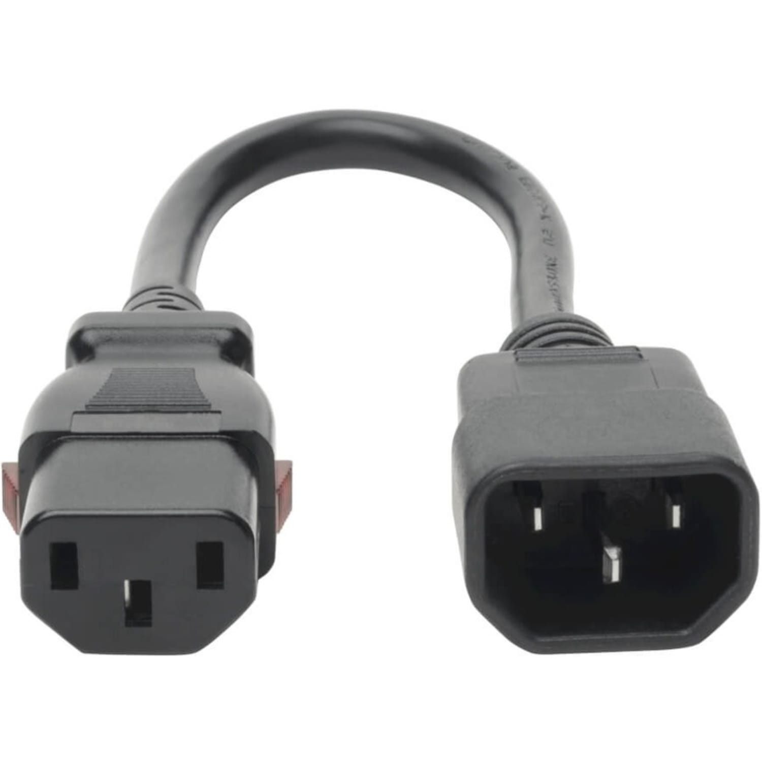 Eaton Tripp Lite Series Power Extension Cord, Locking C13 to C14 PDU Style - 10A, 250V, 18 AWG, 1 ft. (0.31 m) - P004L01 - Image 4