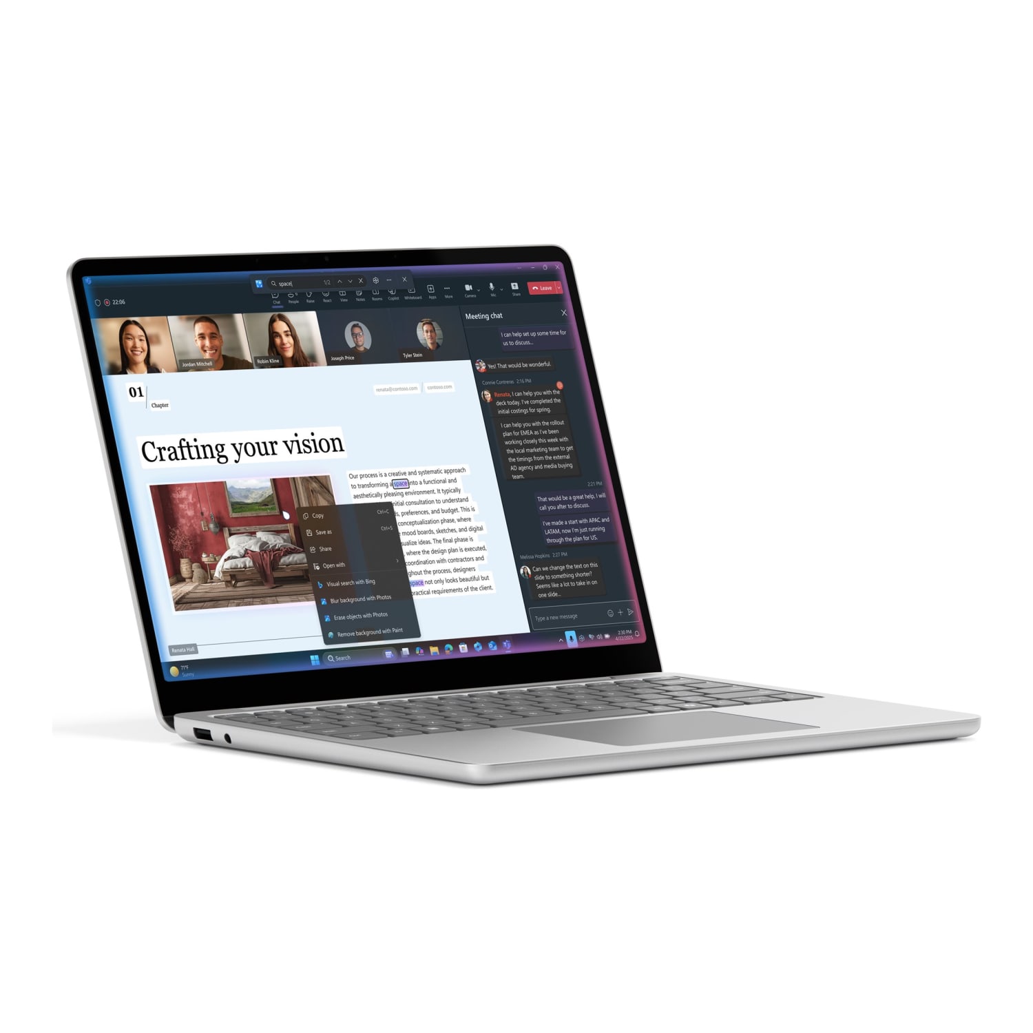 Microsoft Surface Laptop (2025) 13in Touchscreen Copilot+ PC Notebook, 60 Hz, Qualcomm Snapdragon X Plus X1P-42-100, 16 GB, 256 GB SSD, Platinum - Image 3