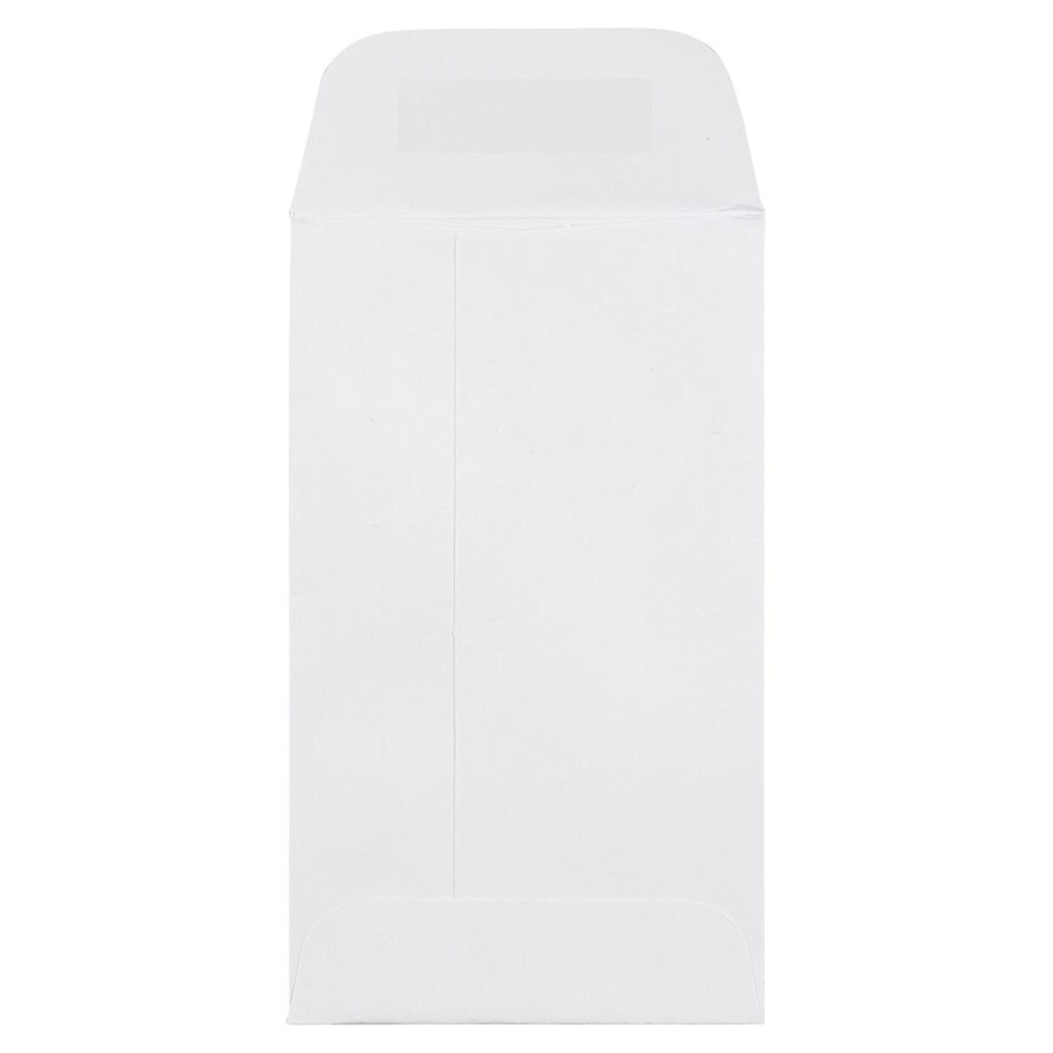 JAM Paper Coin Envelopes, #3, Peel & Seal, White, Pack Of 50 Envelopes - Image 6