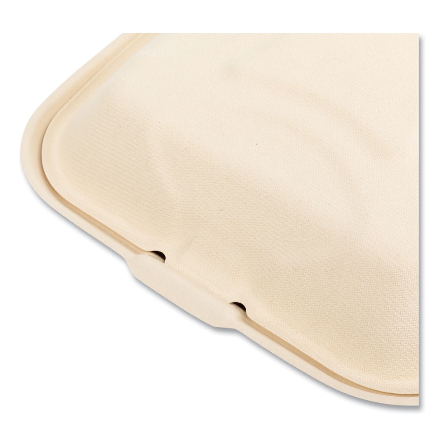 Boardwalk Bagasse Food Containers, 3-Compartment, 9inH x 9inW x 3-1/4inD, Tan, Carton Of 200 Containers - Image 5