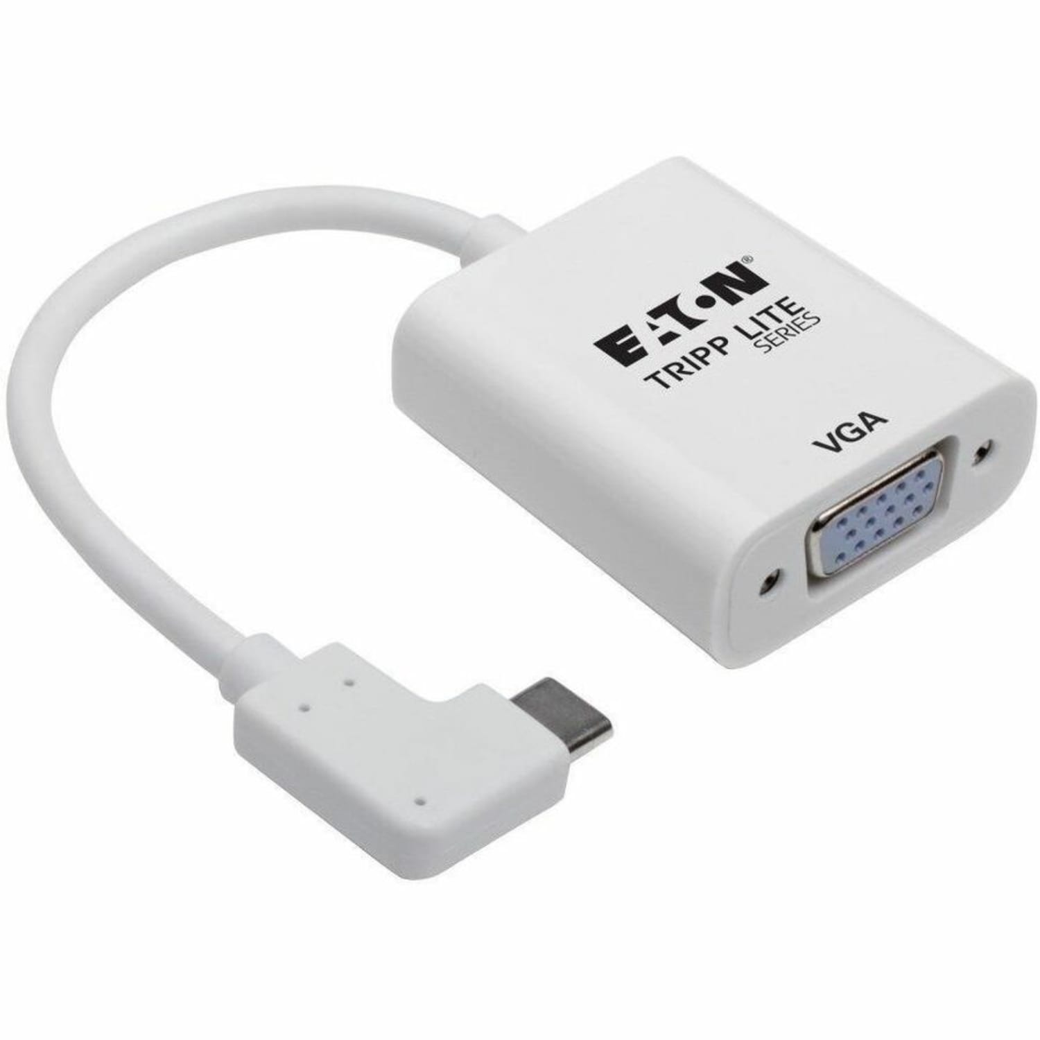 Eaton Tripp Lite Series USB-C to VGA Adapter with Alternate Mode - DP 1.2, Right-Angle USB-C - 5.98in USB/VGA Video Cable  - U44406NVGARA