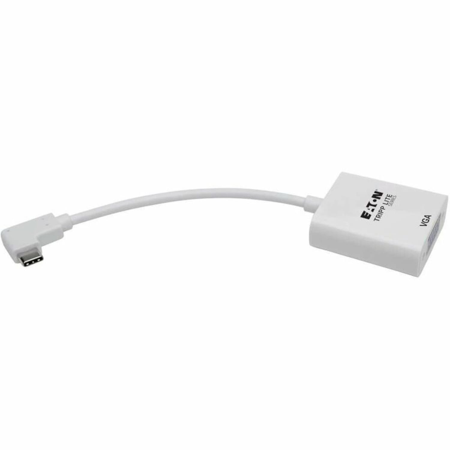 Eaton Tripp Lite Series USB-C to VGA Adapter with Alternate Mode - DP 1.2, Right-Angle USB-C - 5.98in USB/VGA Video Cable  - U44406NVGARA - Image 6