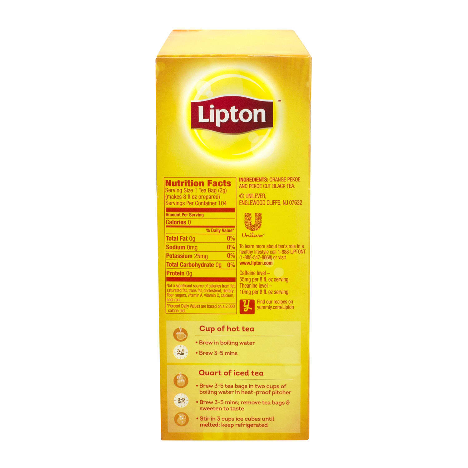 Lipton 100% Natural Black Tea Bags, 1 Oz, Carton Of 312 - Image 6