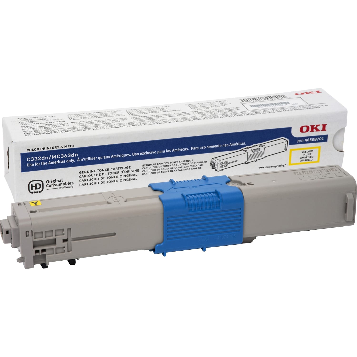 OKI 46508701 Yellow Toner Cartridge - Image 4