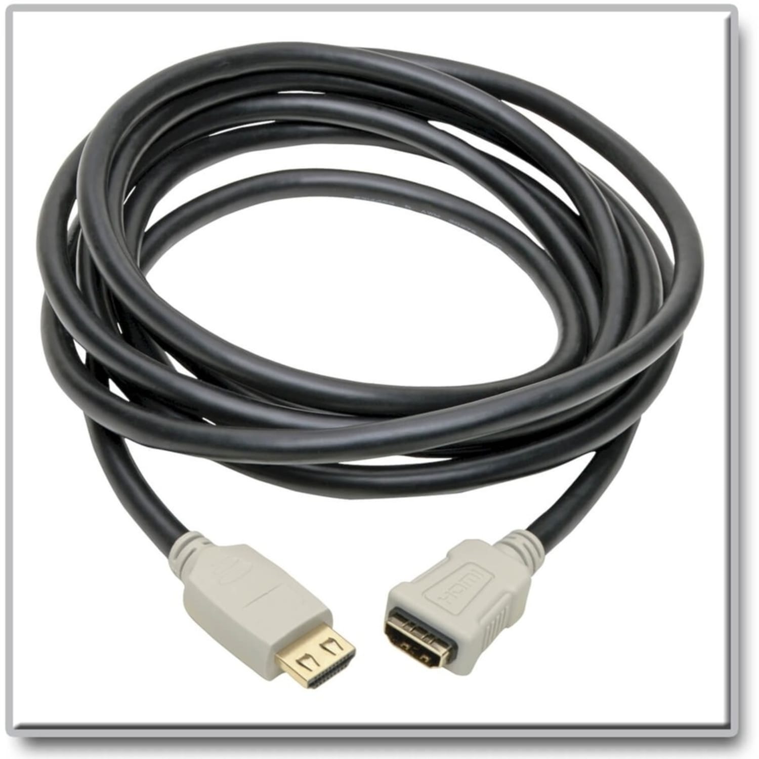 Eaton Tripp Lite Series High-Speed HDMI Extension Cable (M/F) - 4K 60 Hz, HDR, 4:4:4, Gripping Connector, 6 ft. - Image 3