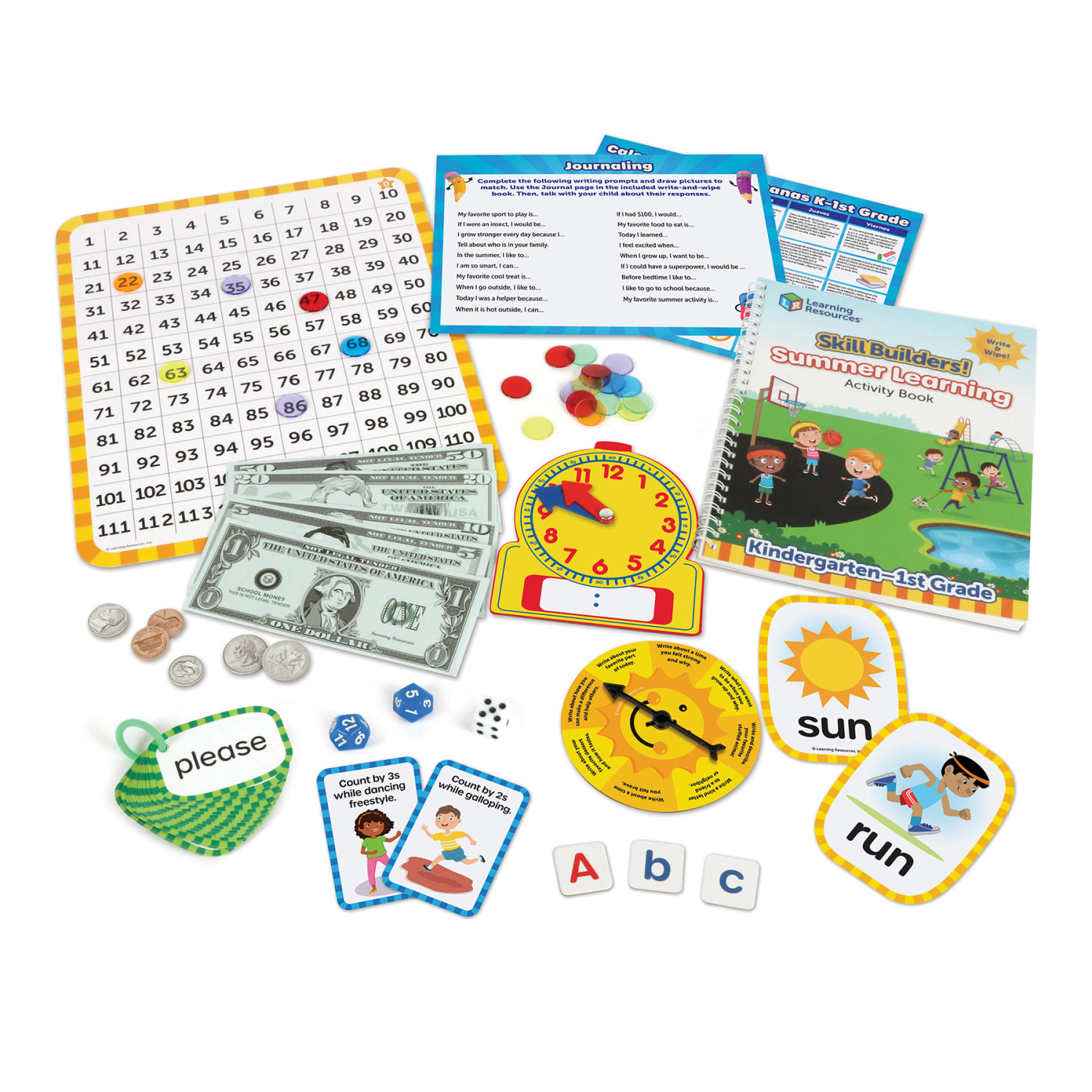 Learning Resources Skill Builders Summer Learning Activity Set, Multicolor, Kindergarten to Grade 1 - Image 3