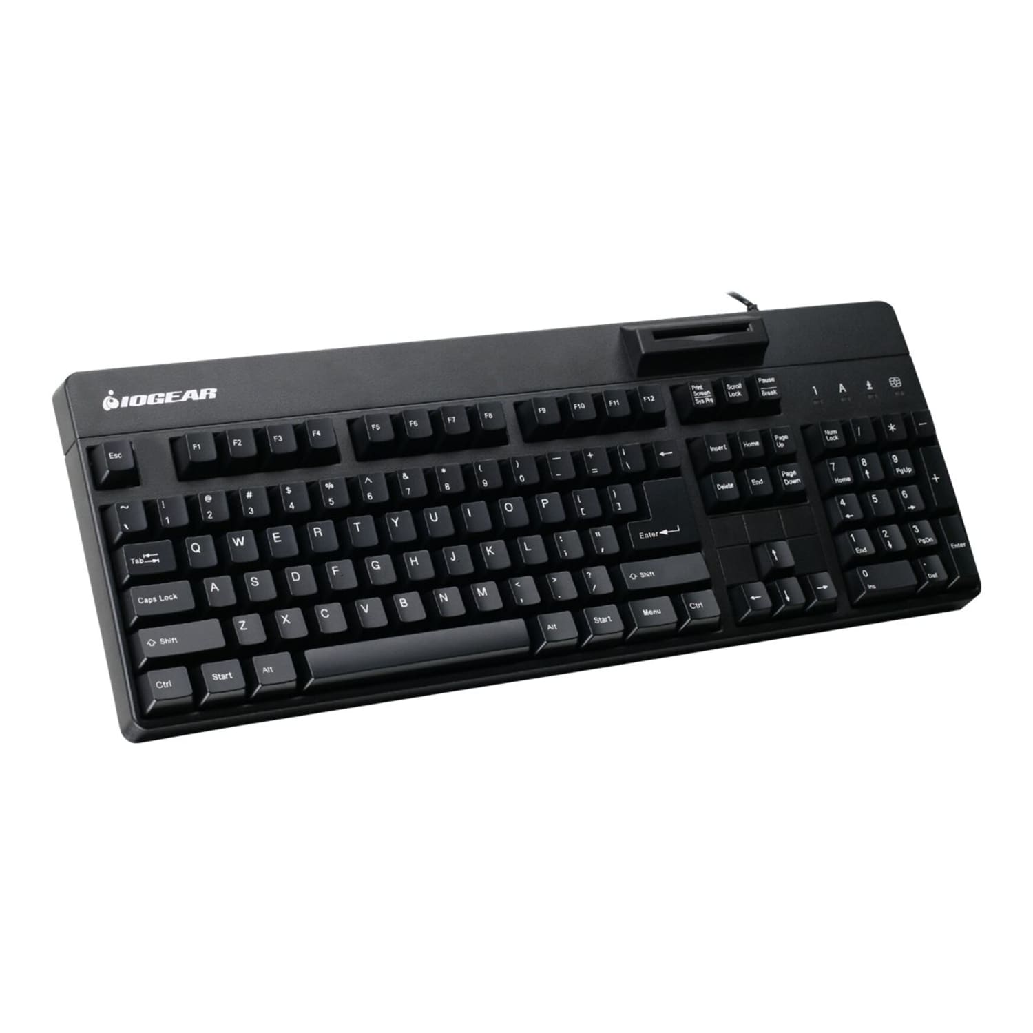 IOGEAR Integrated Keyboard/CAC Reader -USB 2.0 Type A Interface - 104 Key(s) - GKBSR202TAA - Image 4