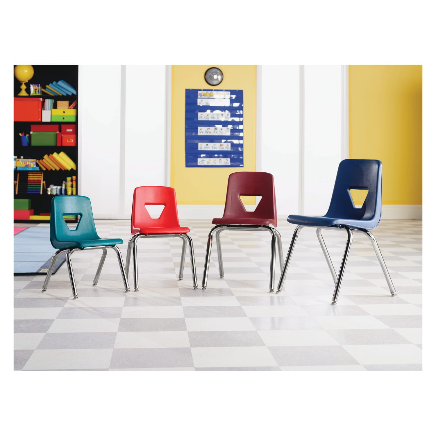 Lorell Classroom Student Plastic Seat Plastic Back Stacking Chair 18 14in Seat Width Black SeatSilver Frame Quantity 4 PopularChairscom Lorell Classroom Student Plastic Seat Plastic Back Stacking Chair 18 14in Seat Width Black SeatSilver Frame Quantity 4 PopularChairscom