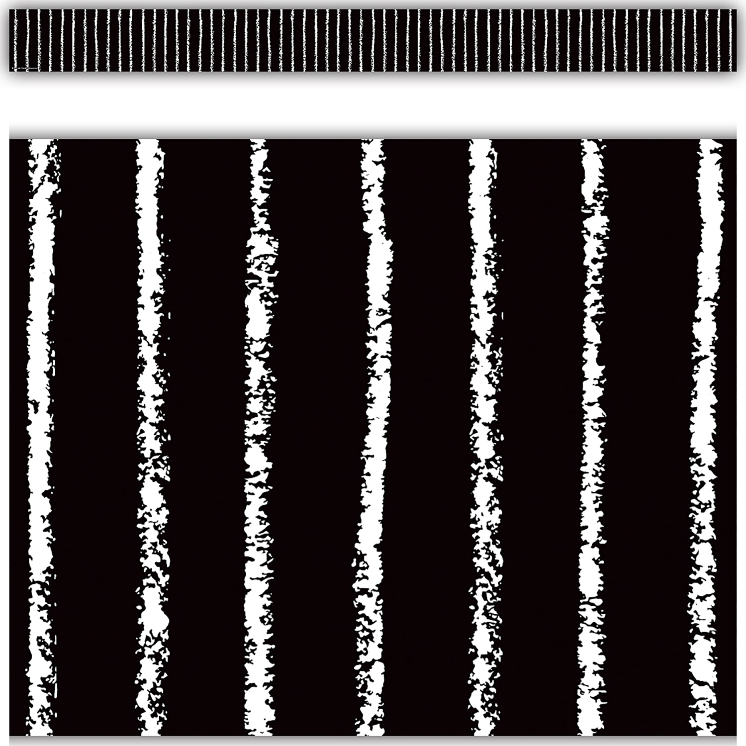 Teacher Created Resources Straight Border Trim, Black With White Pinstripes, 35ft Per Pack, Set Of 6 Packs - Image 5