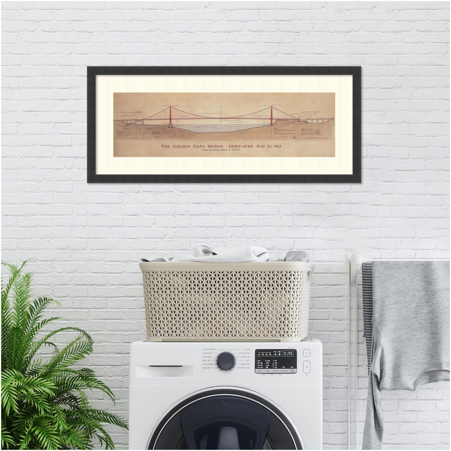 Amanti Art Golden Gate Bridge by Craig S. Holmes Wood Framed Wall Art Print, 17inH x 40inW, Black - Image 4