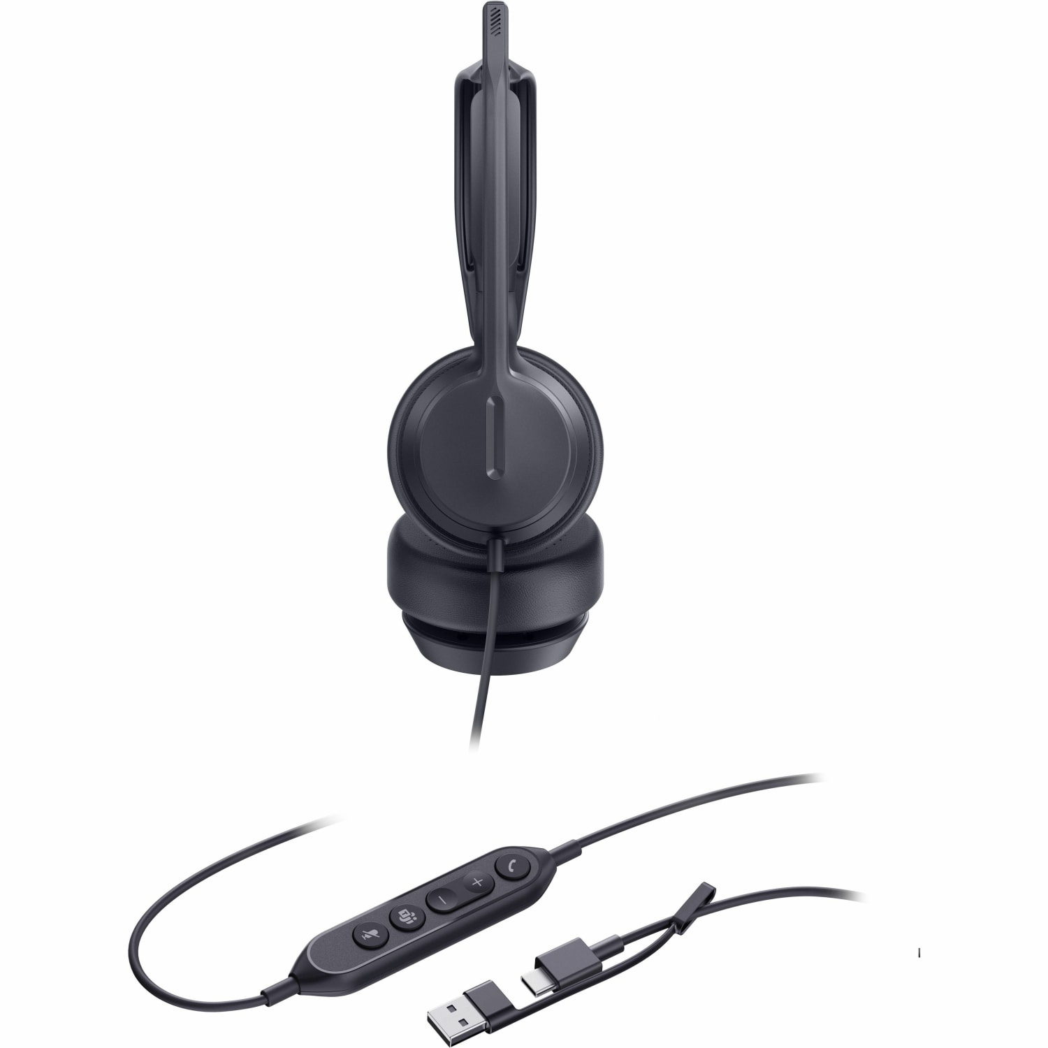 Yealink UH42 Wired Headset, Stereo, 20 Hz to 20 kHz, Over-the-head, On-ear, Binaural, Supra-aural, 1.97ft Cable - Image 4