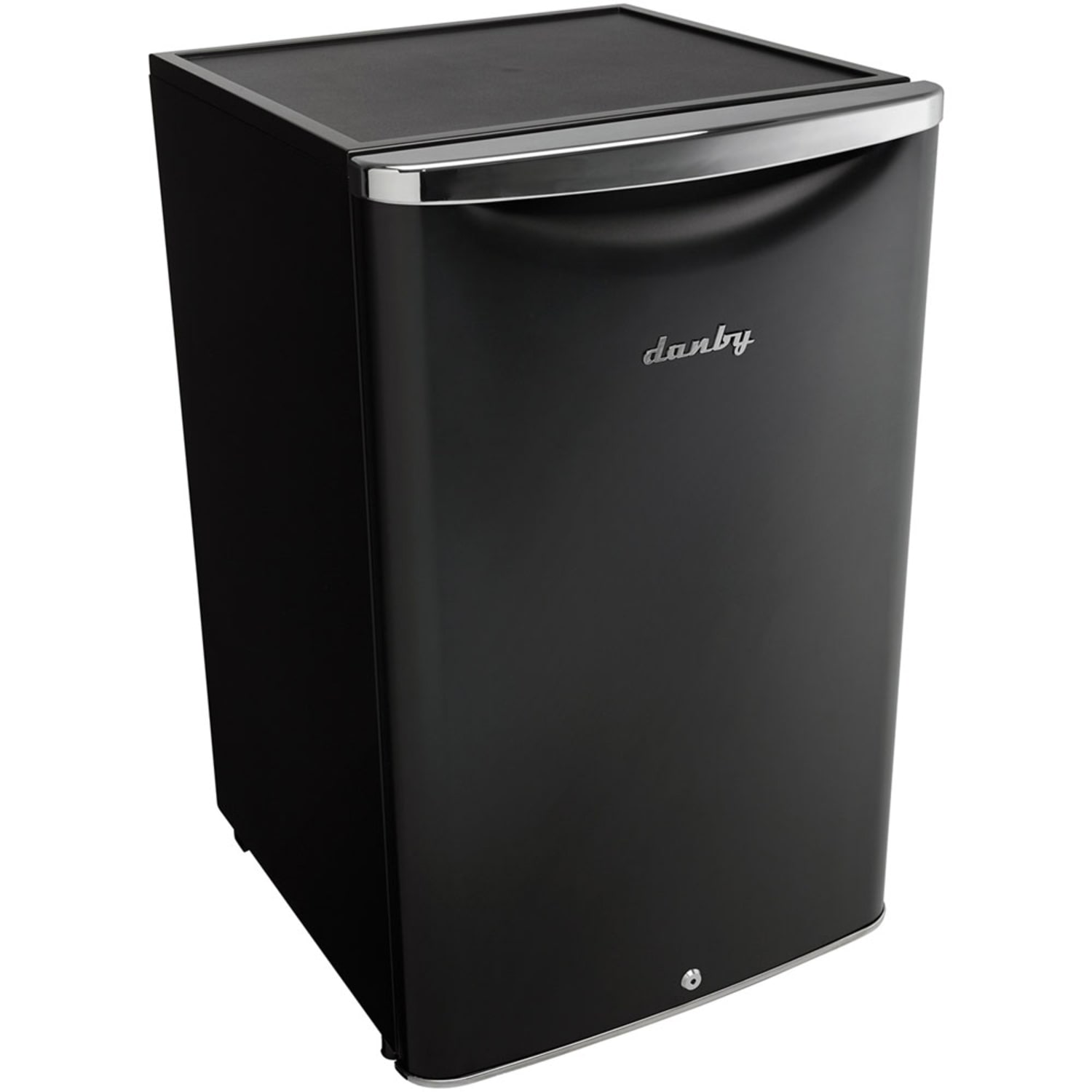 Danby 4.4 Cu.ft. Compact Refrigerator - 4.40 ft3 - Auto-defrost - Reversible - 4.40 ft3 Net Refrigerator Capacity - 268 kWh per Year - Black - Metallic - Steel Shelf, Chrome Handle, Rubber Grip - Image 3