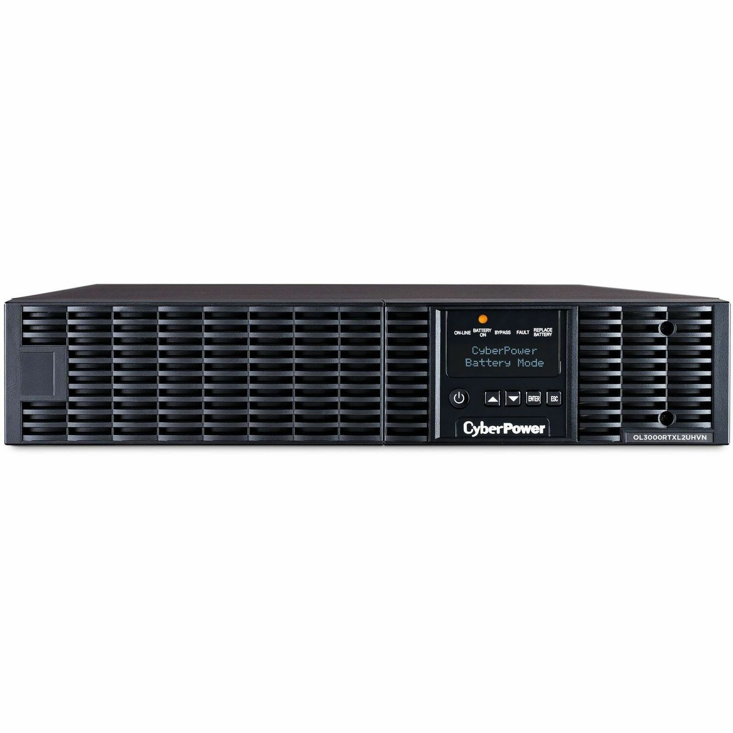 CyberPower OL3000RTXL2UHVN Smart App Online UPS Systems - 3000VA/2700W, 200 - 240 VAC, NEMA L6-20P, 2U, Rack/Tower, 3 Outlets, LCD- OL3000RTXL2UHVN