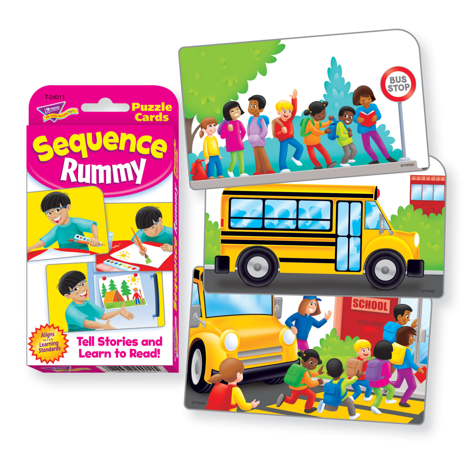 Trend Sequence Rummy Challenge Card Sets, 5-1/4inH x 3-1/8inW, Grade Pre-K To 1, Pack Of 6 Sets - Image 3
