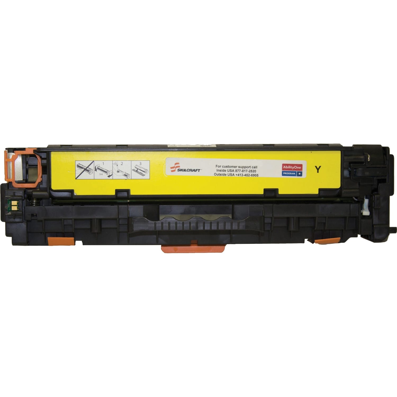 SKILCRAFT Yellow Toner Cartridge Replacement For HP 304A, CC532A, TAA Compliant - Image 3