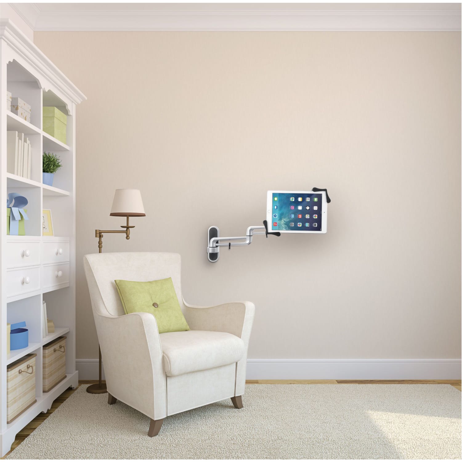 CTA Digital Articulating Tablet Wall Mount For Tablets, Including iPad 10.2in (7th/ 8th/ 9th Generation) 1 Display(S) Supported 15.5in Screen Support - Image 4