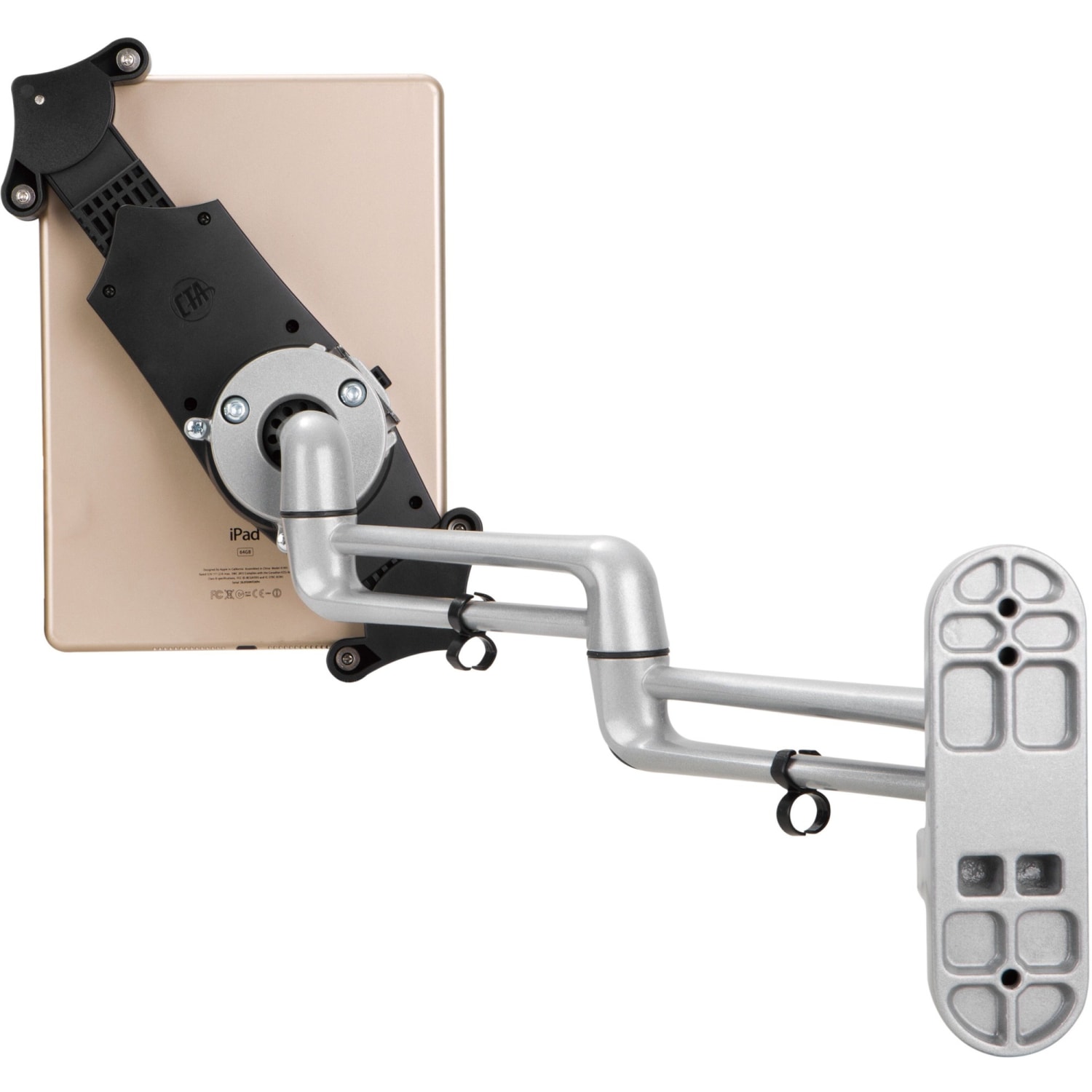 CTA Digital Articulating Tablet Wall Mount For Tablets, Including iPad 10.2in (7th/ 8th/ 9th Generation) 1 Display(S) Supported 15.5in Screen Support - Image 5